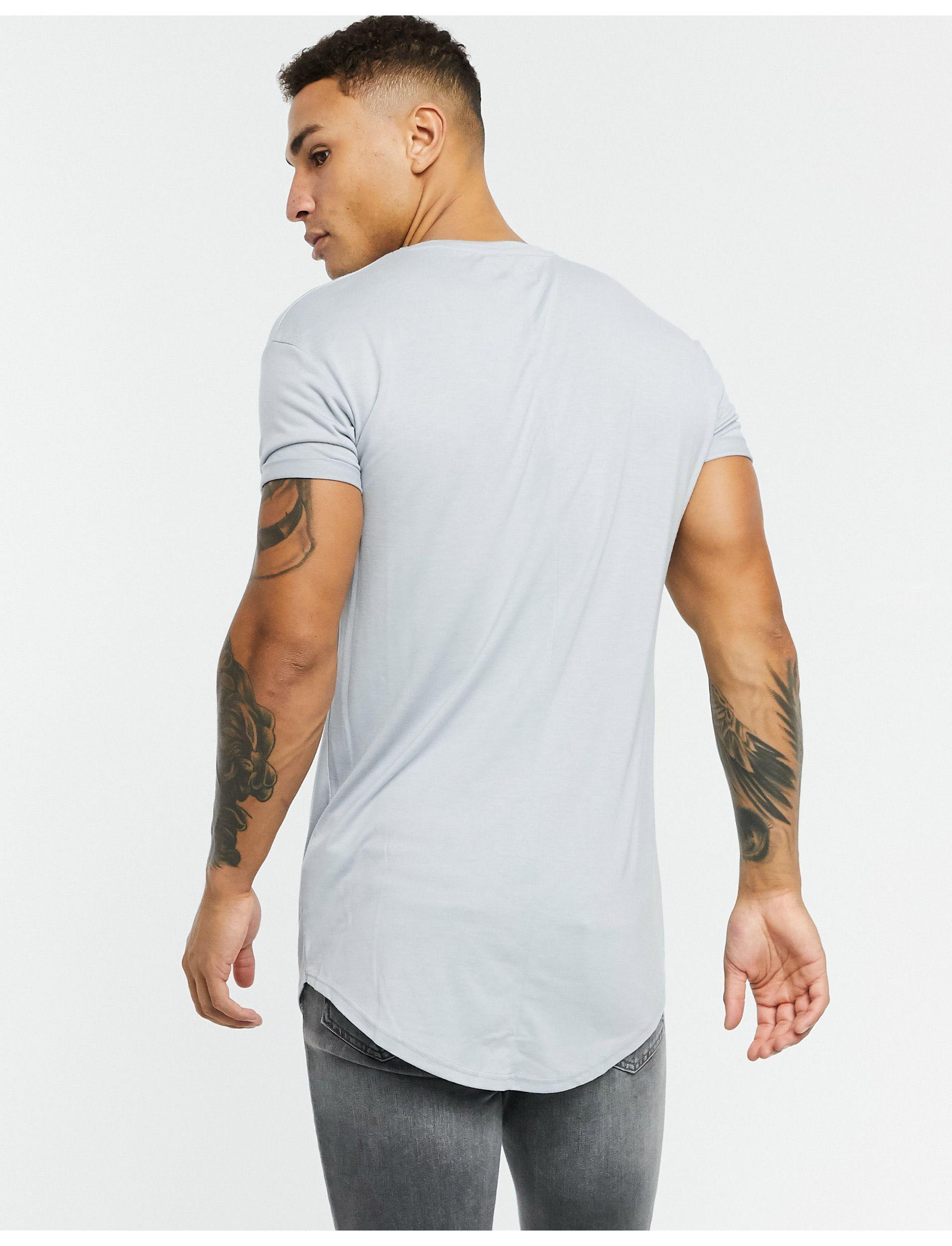 topman longline t shirt