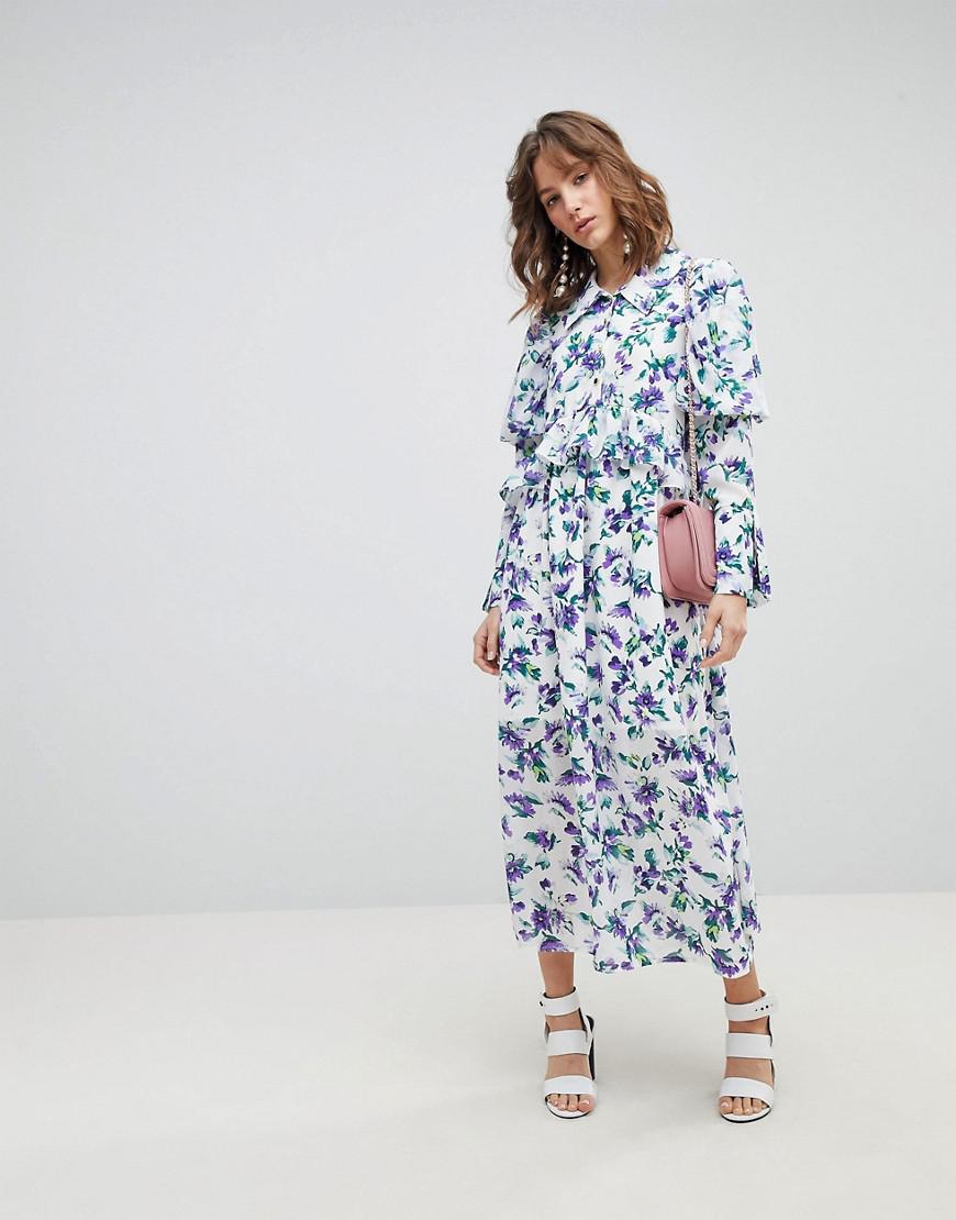 sister jane shirt smock dress with ruffle layers