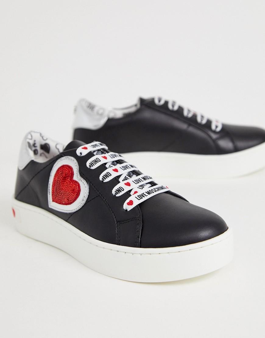 moschino sparkly trainers