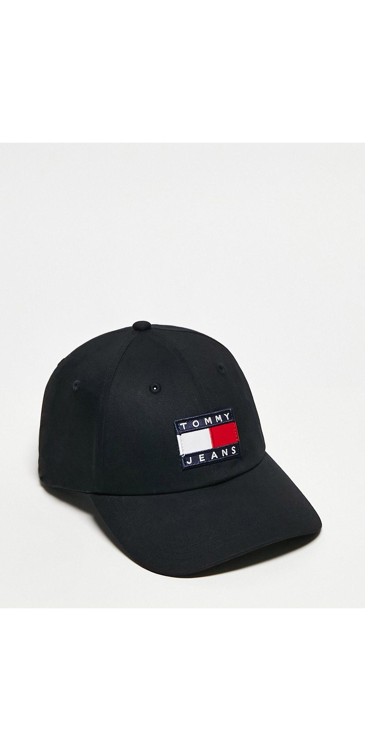 Gorra negra con logo Tommy Hilfiger de hombre de color Blanco | Lyst