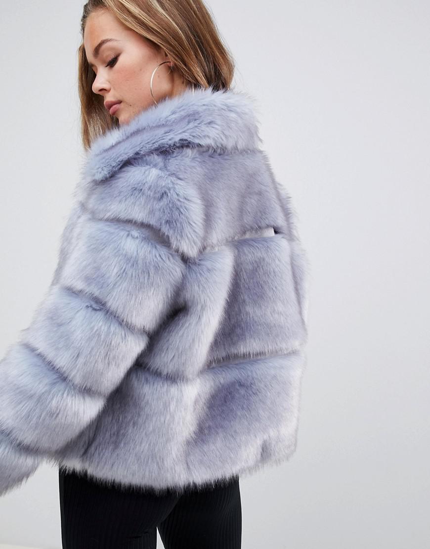 faux fur pelted jacket