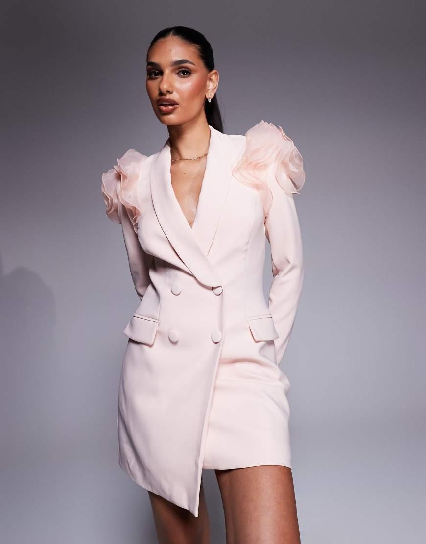 Oversized Blazer House Of Cb Blazer Dress House Of Cb Pink Blazer