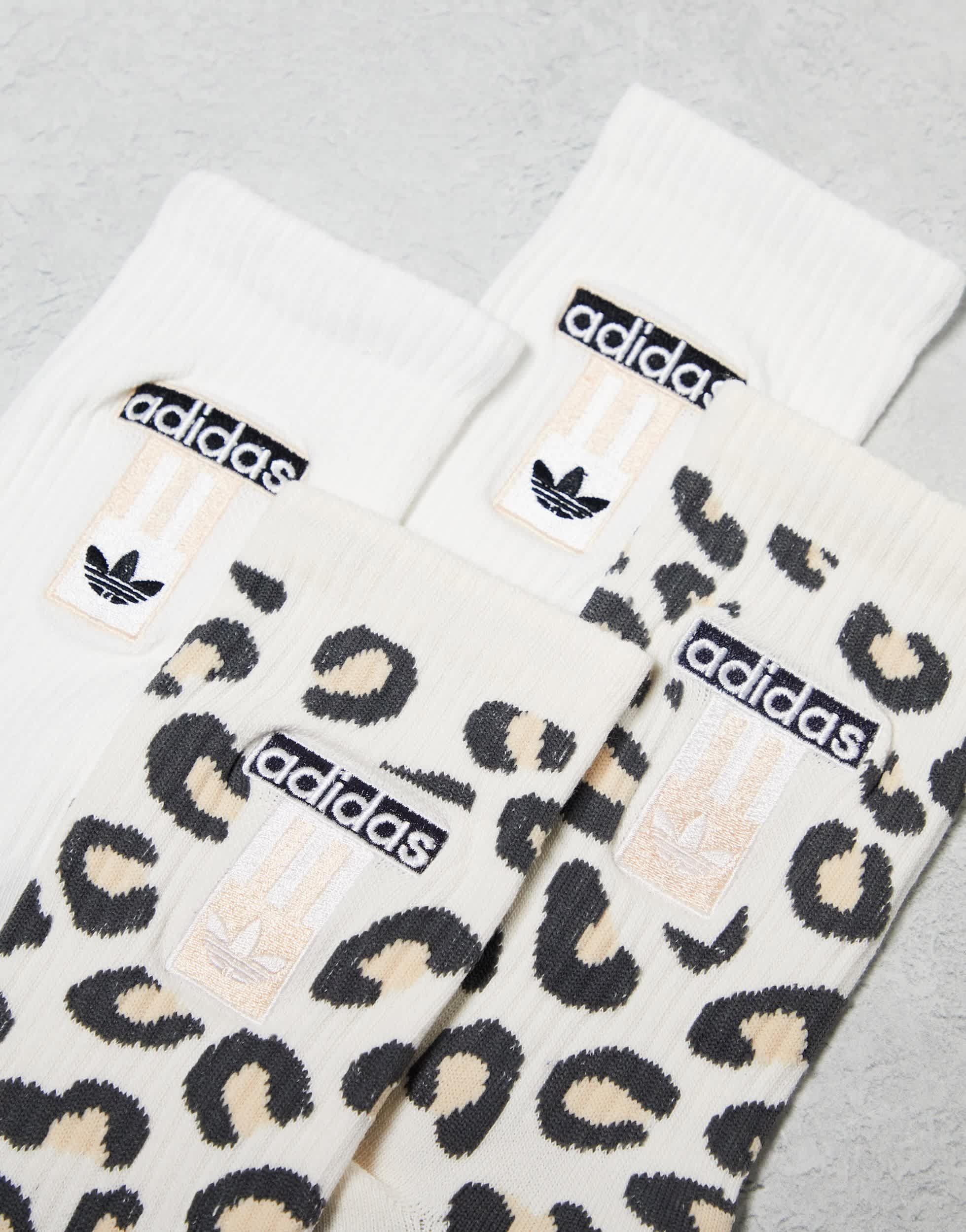 adidas Originals Leopard Luxe Pack Socks in White Lyst Australia