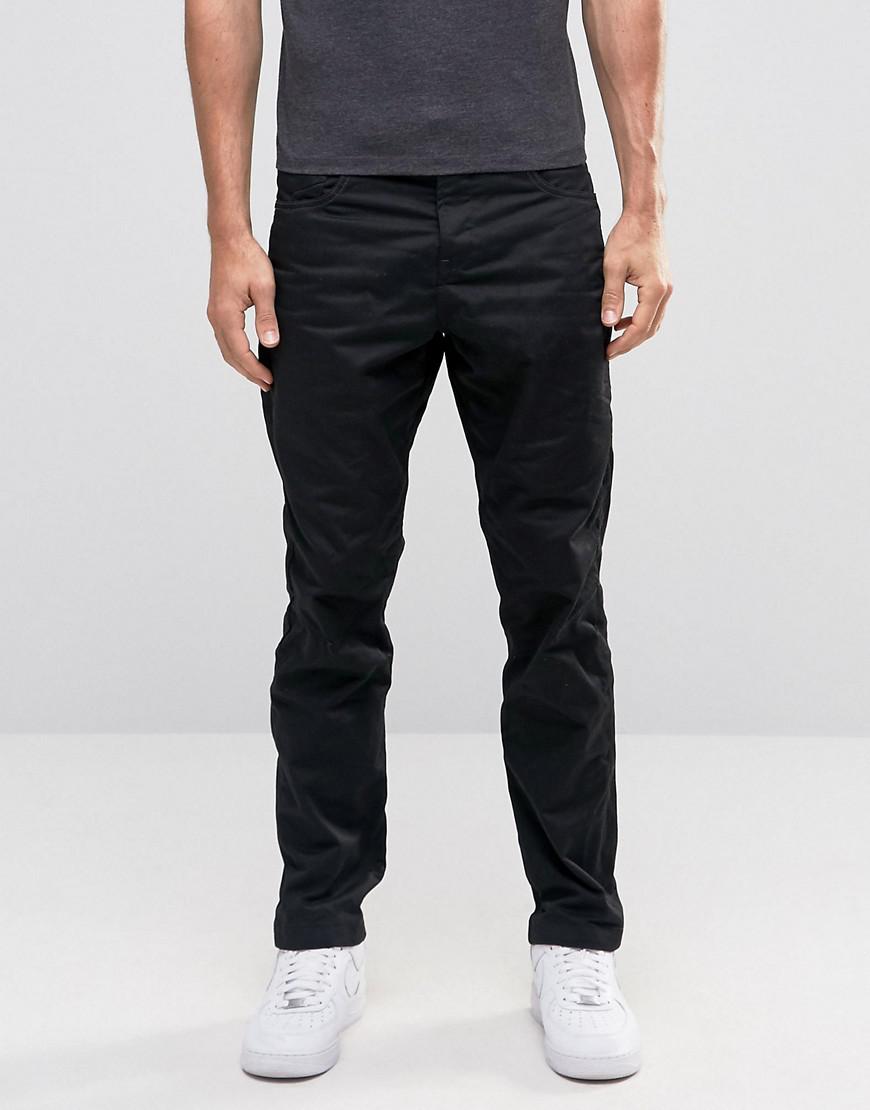 Jack & Intelligence Anti Fit Jeans With Detail In Coated Black for Men | Lyst