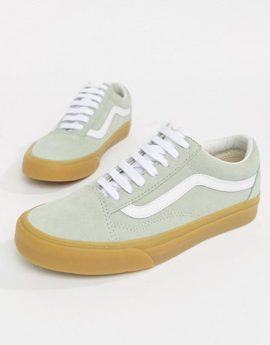 mint green old skool vans