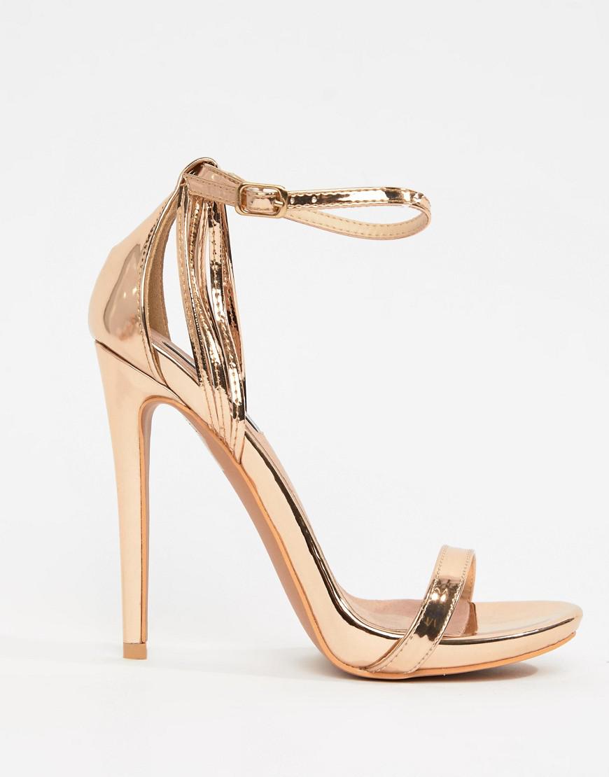 lost ink rose gold heels