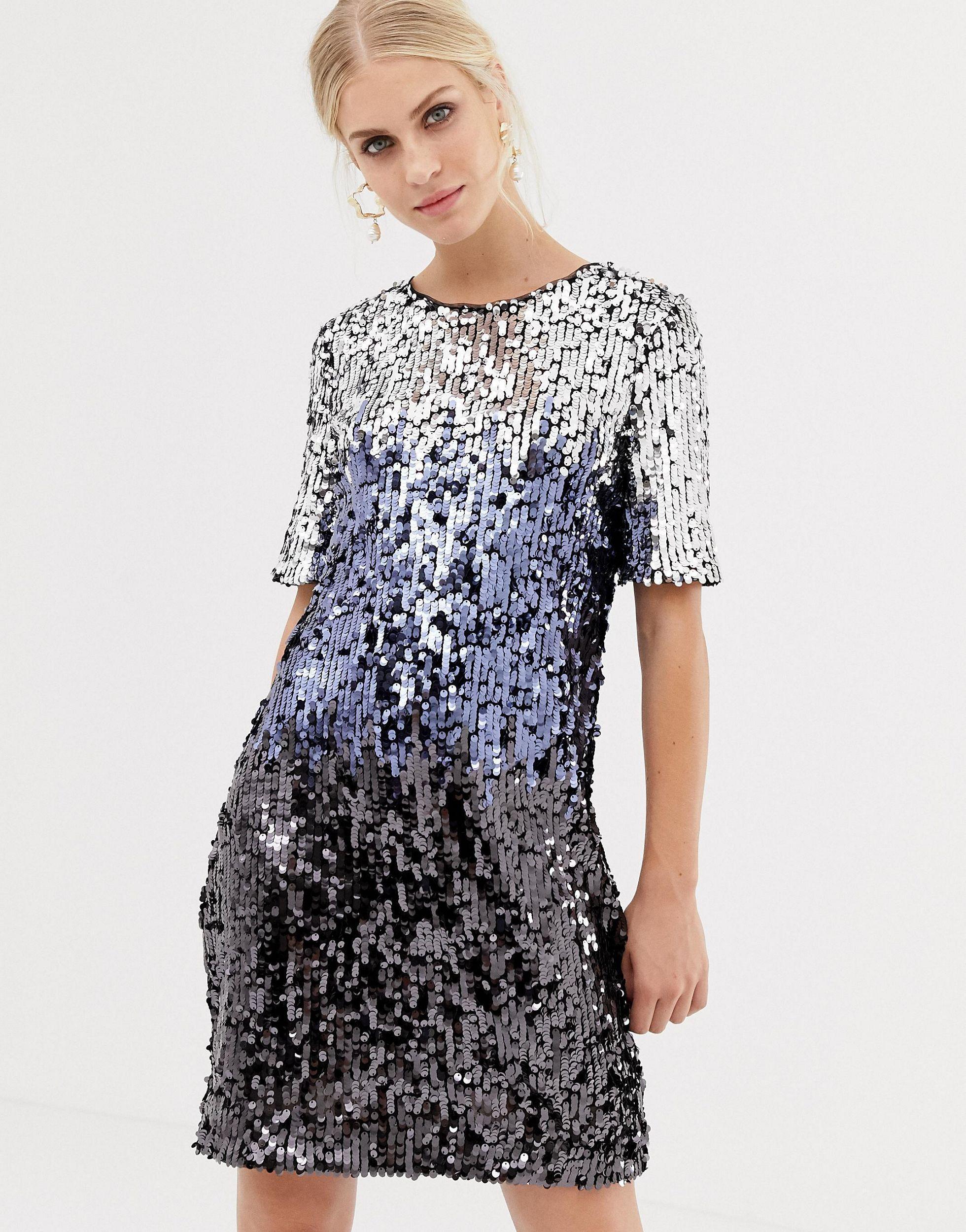 oasis botanical scarf dress