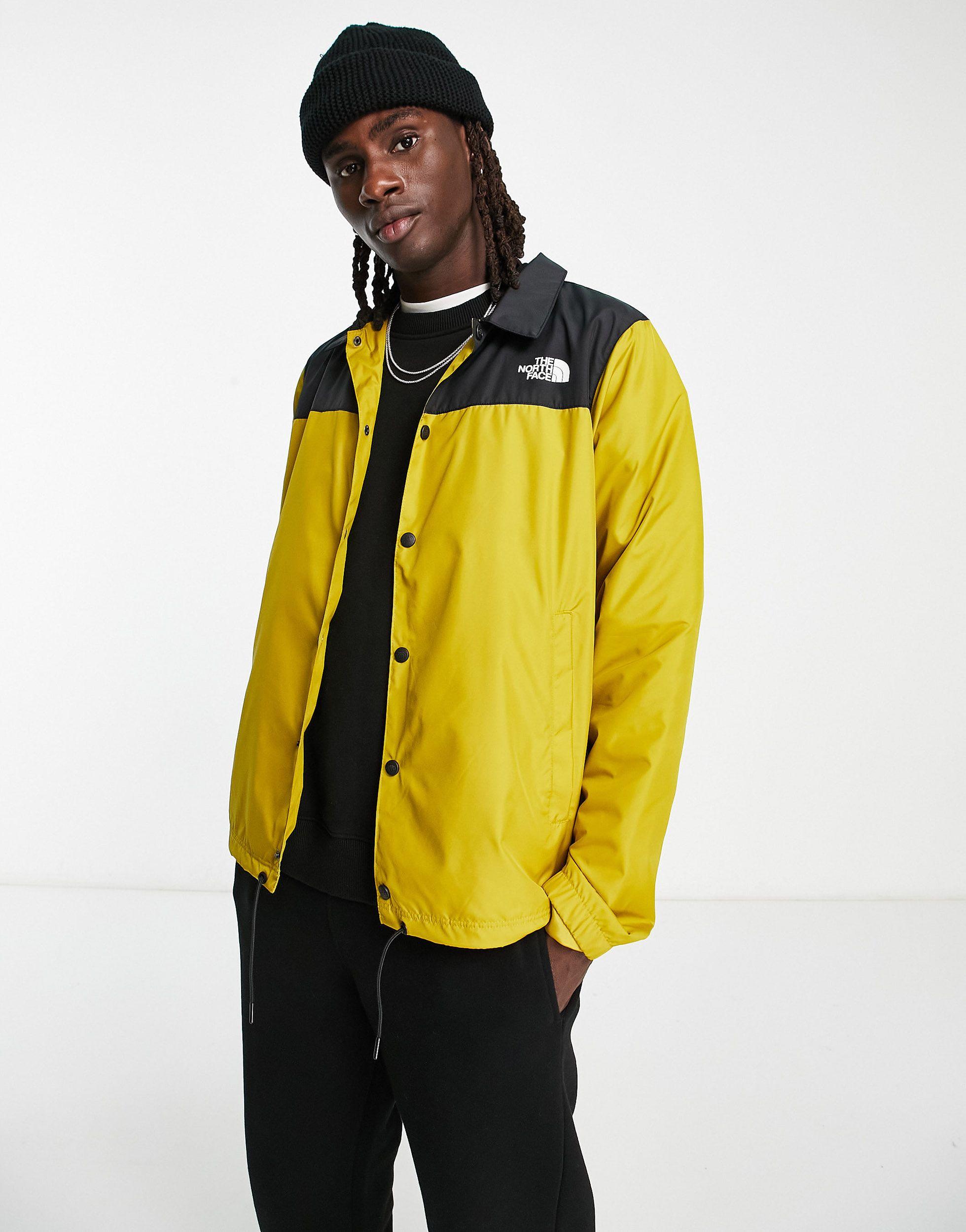 The North Face Water Repellent Coach Jacket in Yellow for Men | Lyst