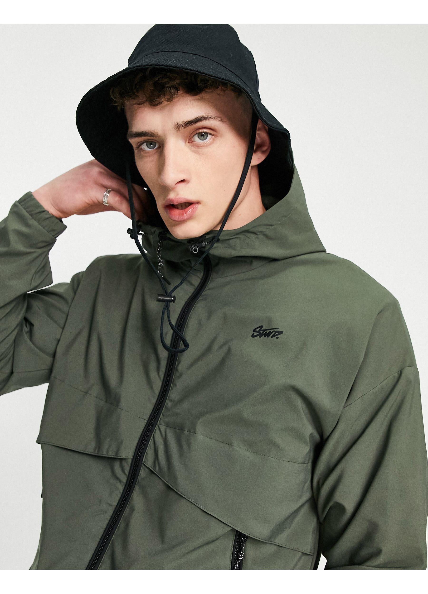 pull and bear half zip jacket