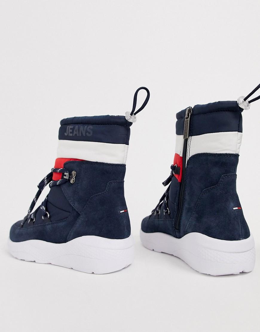 Tommy Hilfiger Denim Padded Snow Boots in Midnight (Blue) - Lyst