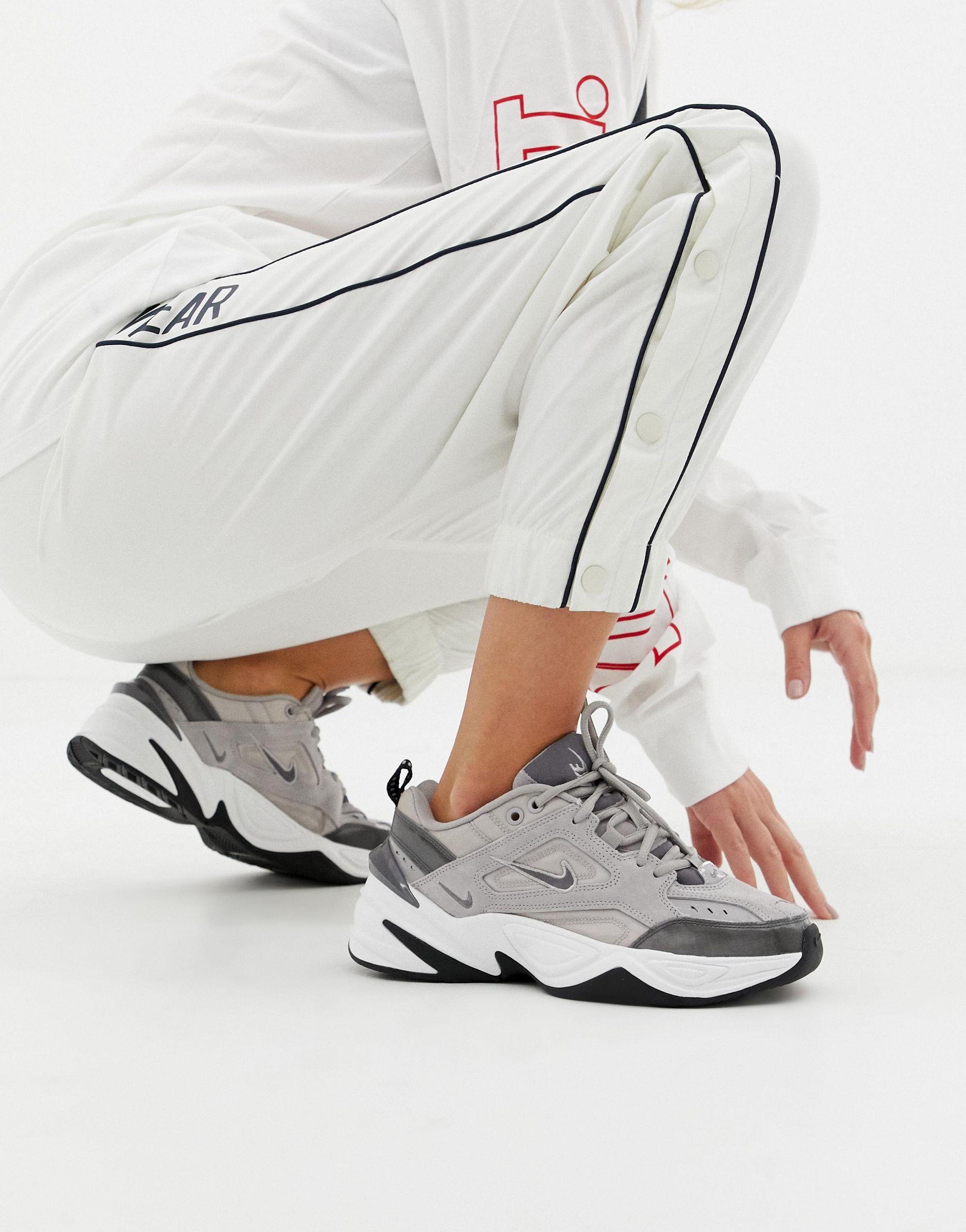 Nike Rubber Grey M2k Tekno Sneakers in Gray | Lyst