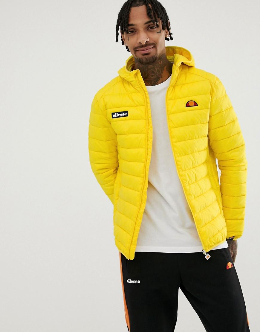 Ellesse Synthetic Lombardy Padded Jacket in Yellow for Men | Lyst