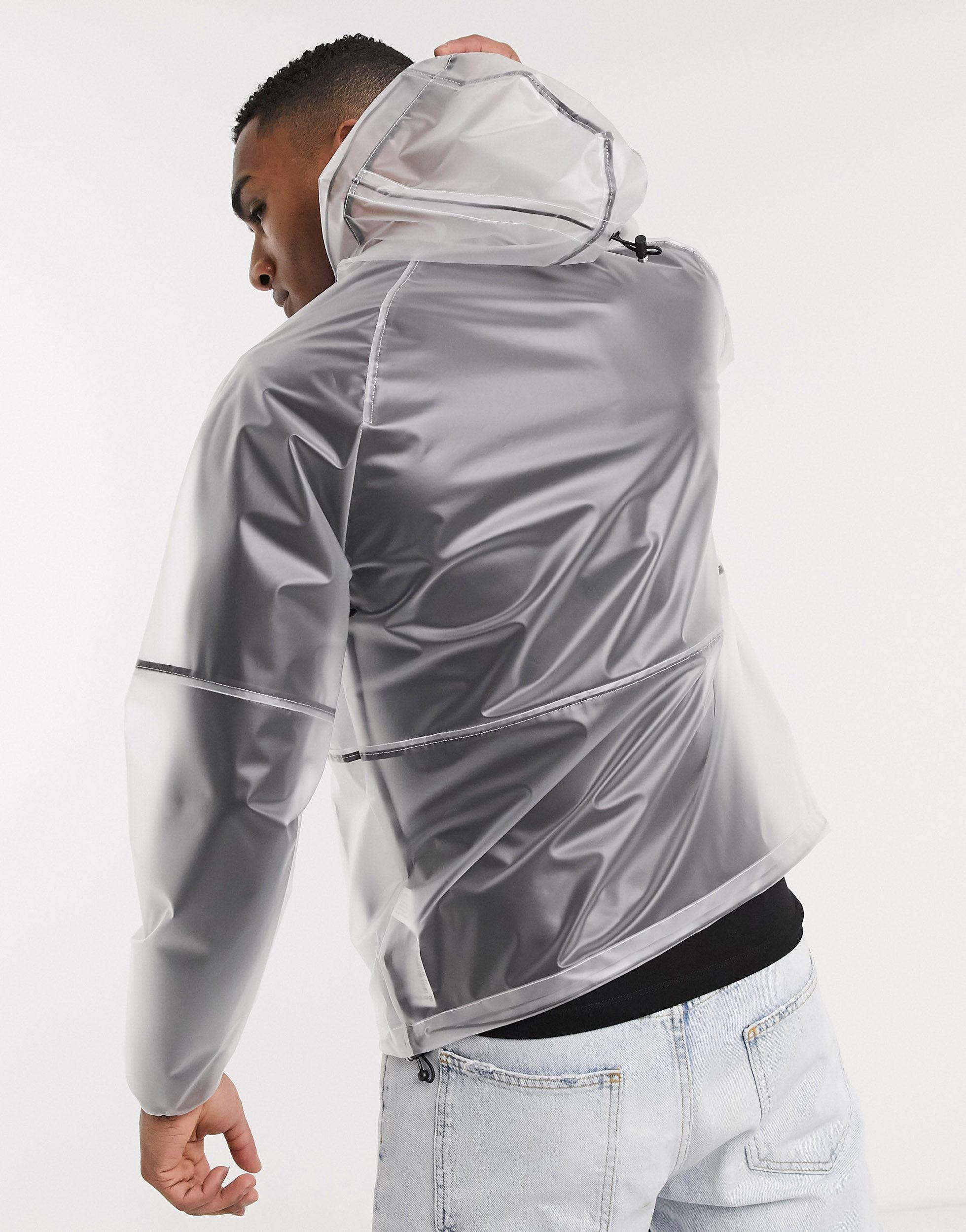 Bershka Transparent Jacket in White for Men | Lyst
