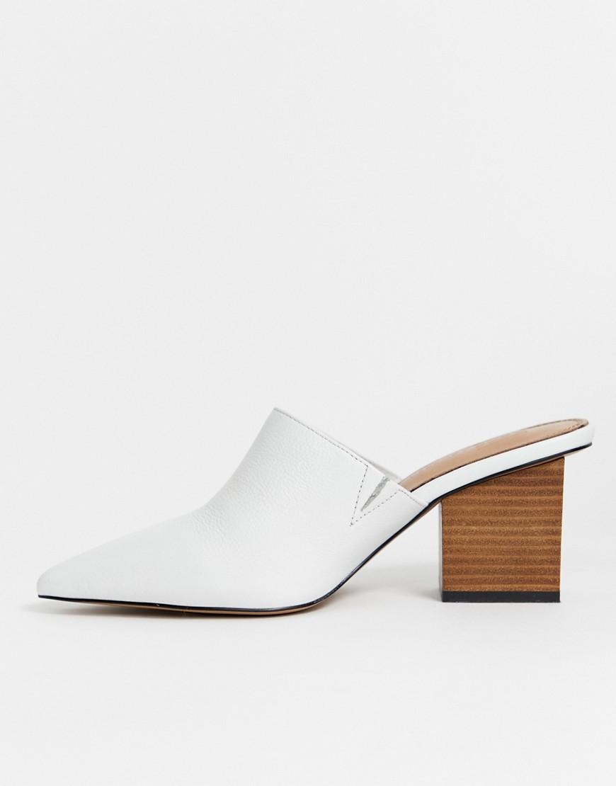 asos white mules