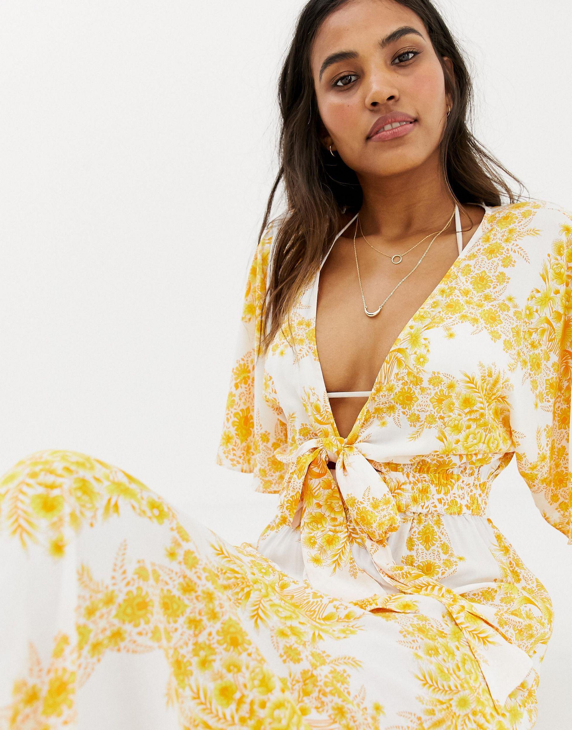 seafolly sunflower maxi dress