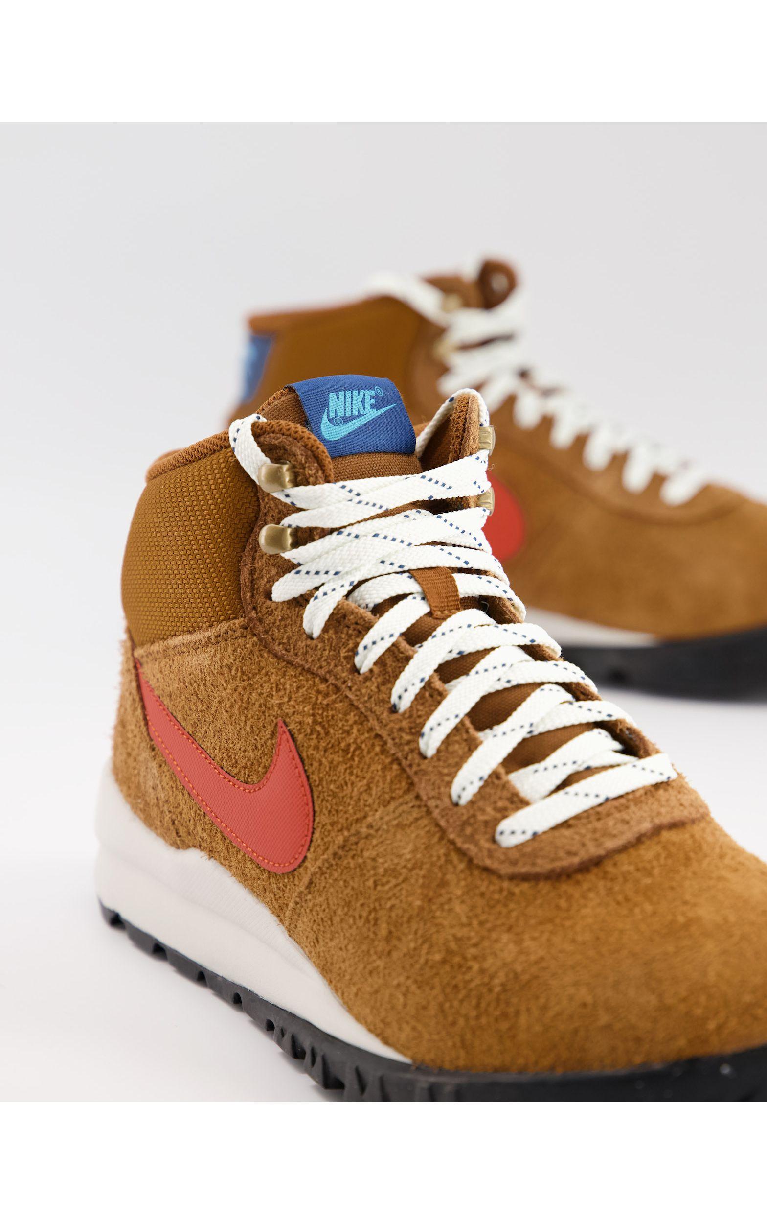 Nike Hoodland Suede Boots in Brown for Men - Lyst