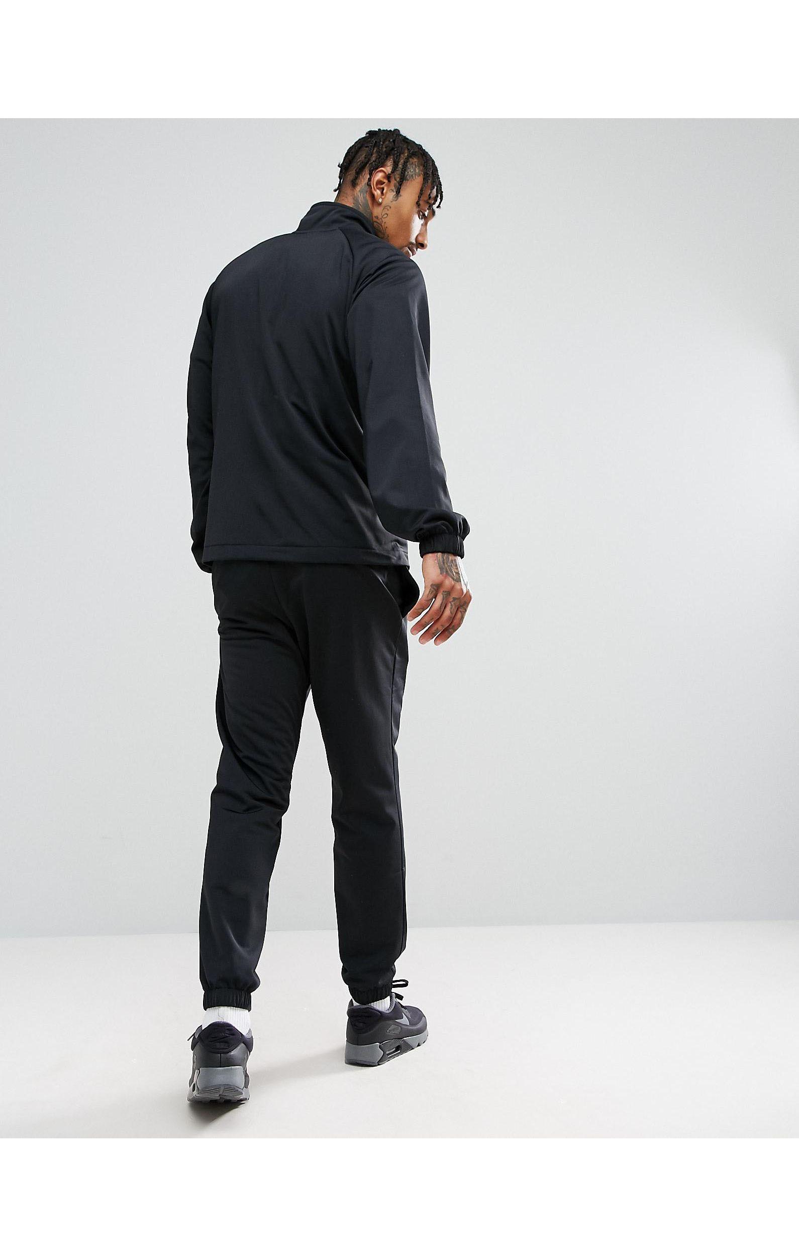 Nike Synthetic Polyknit Tracksuit Set in Black for Men - Lyst