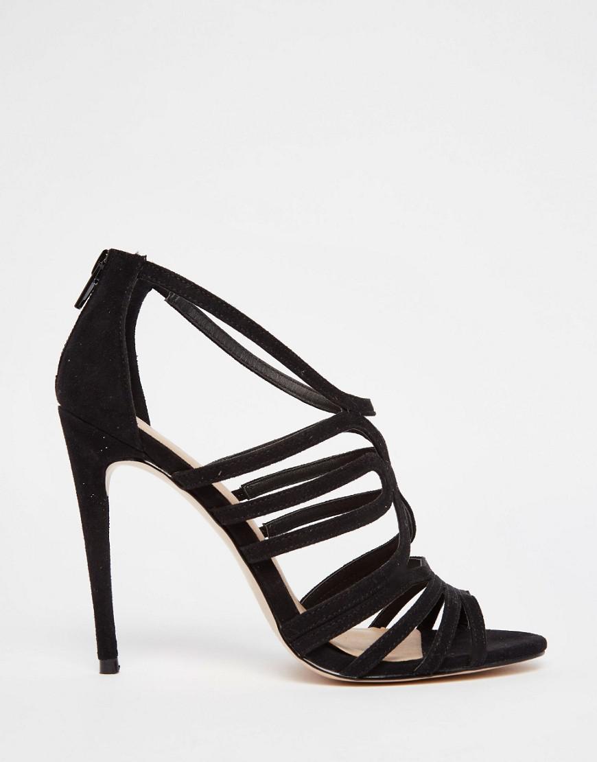 wide fit caged sandals