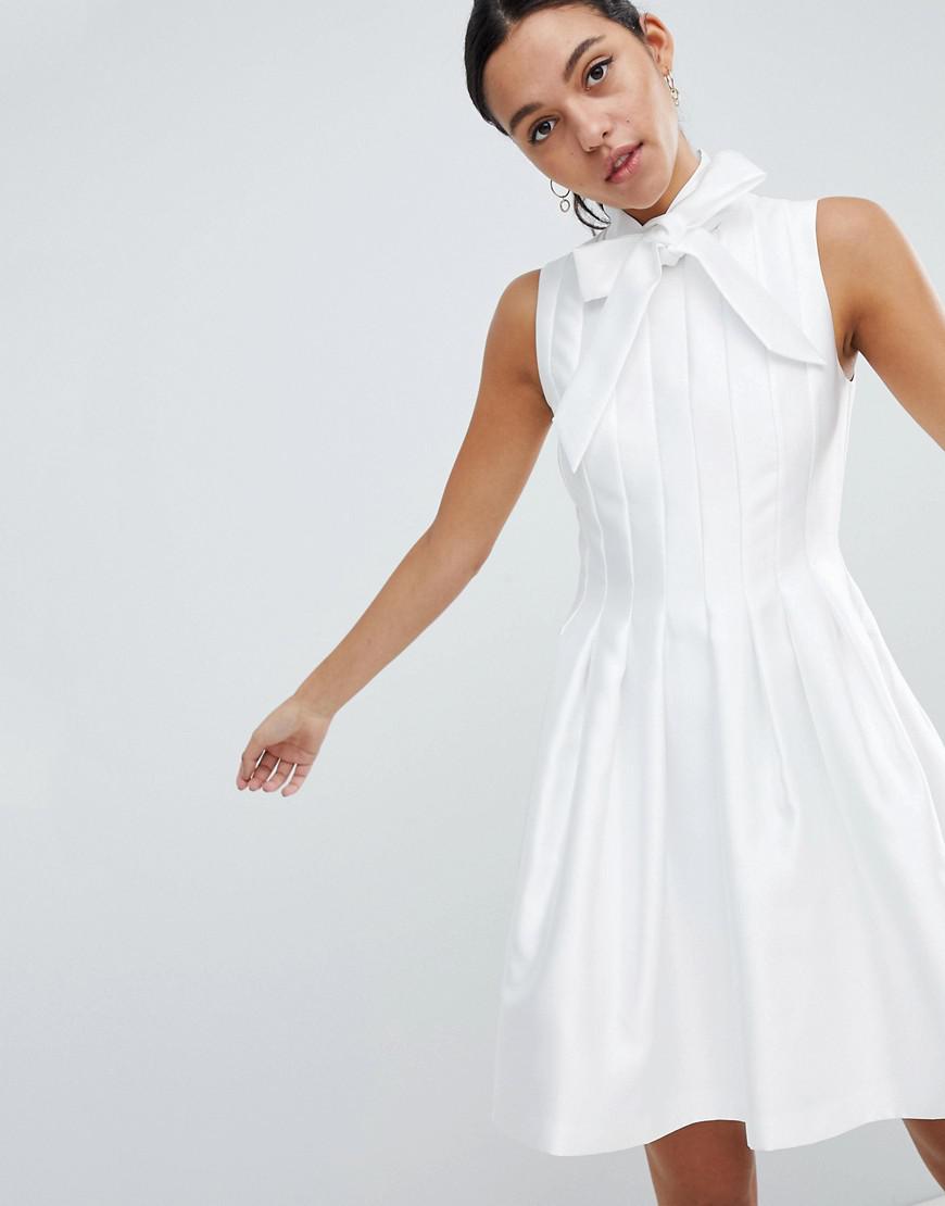 Ted Baker Doora Structured Dress in White | Lyst