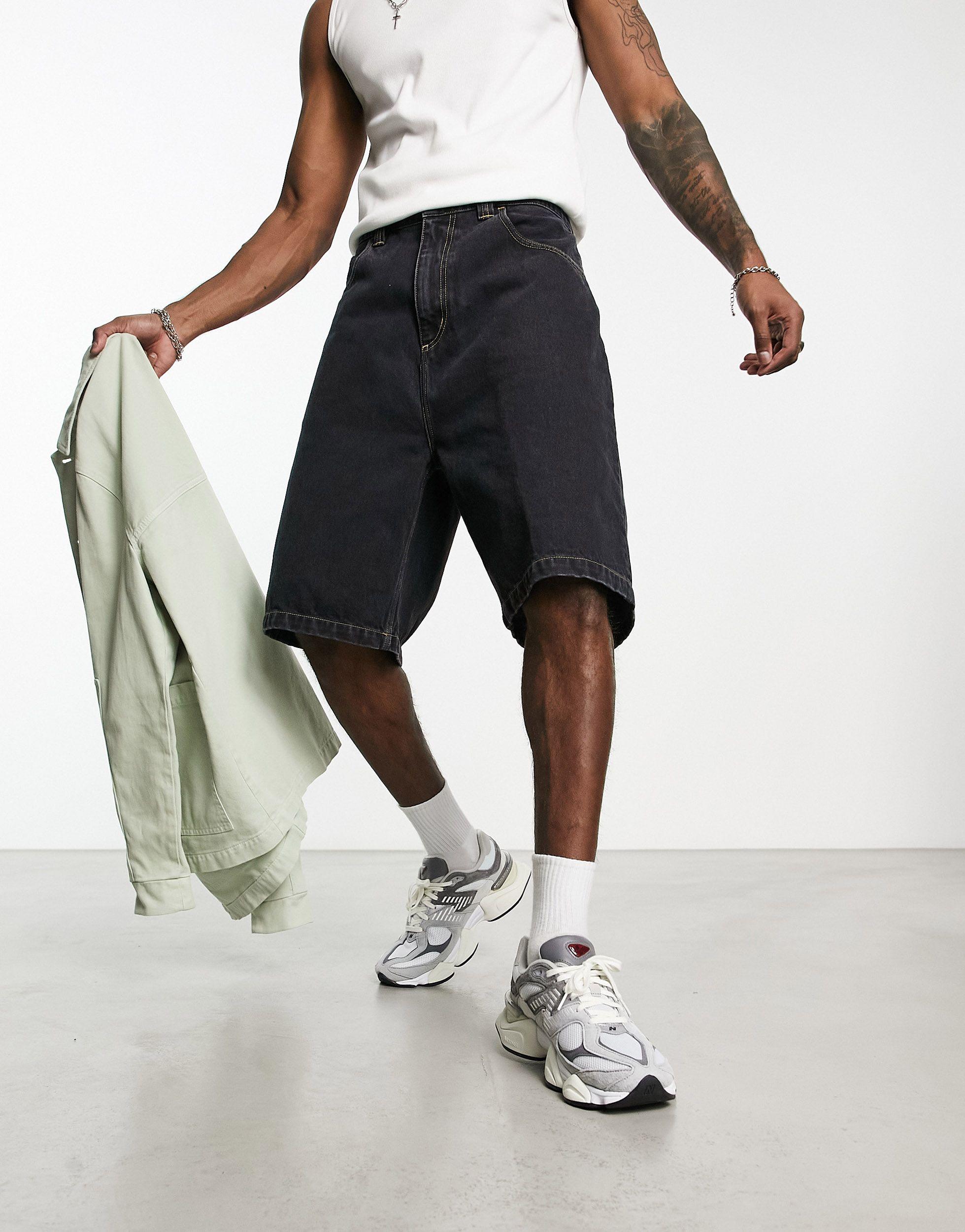 Carhartt Brandon Extra Loose Fit Denim Shorts in Black for Men | Lyst UK