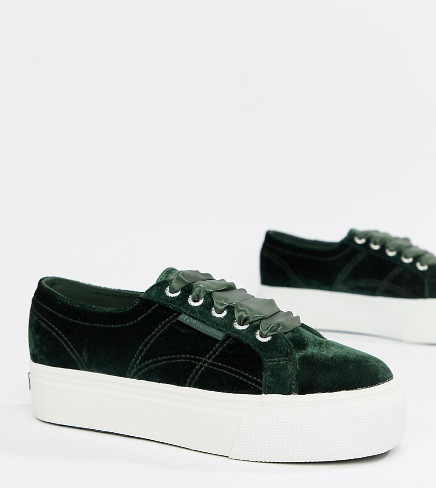 superga velour sneakers