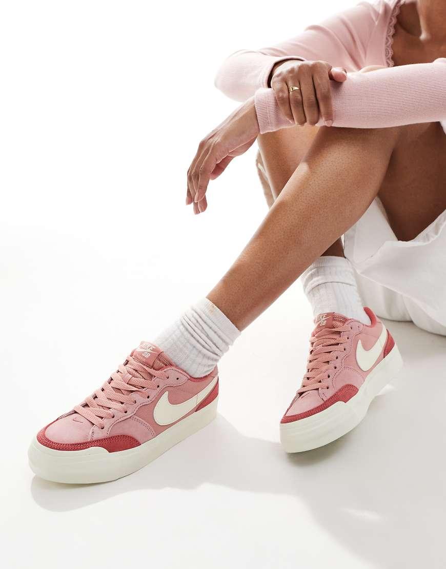 Nike rosas y blancas hot sale