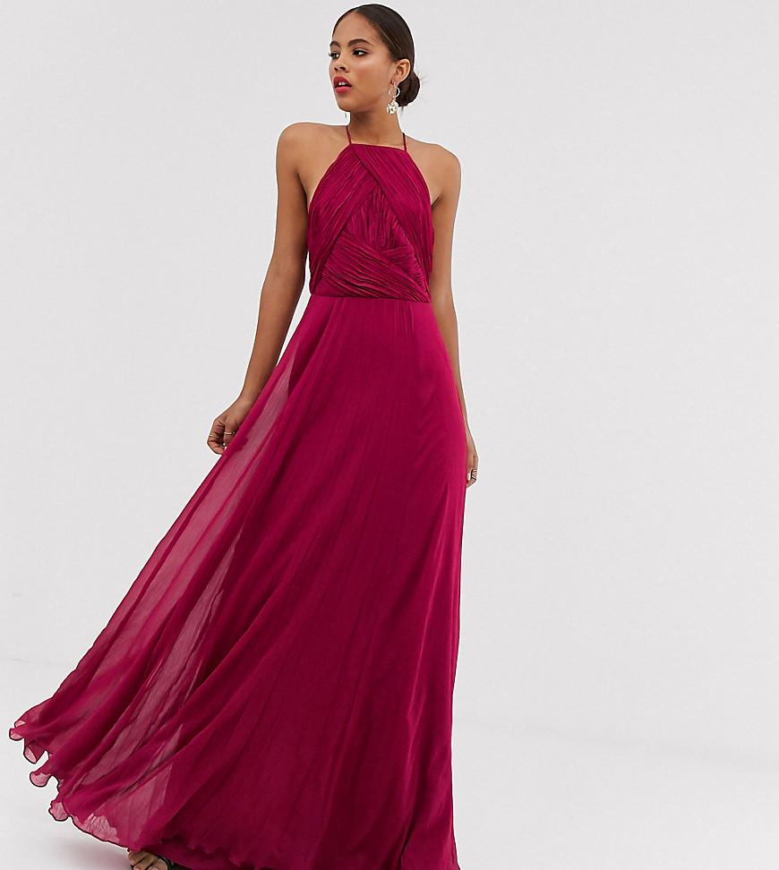 ASOS Synthetic Asos Design Tall Bridesmaid Pinny Maxi