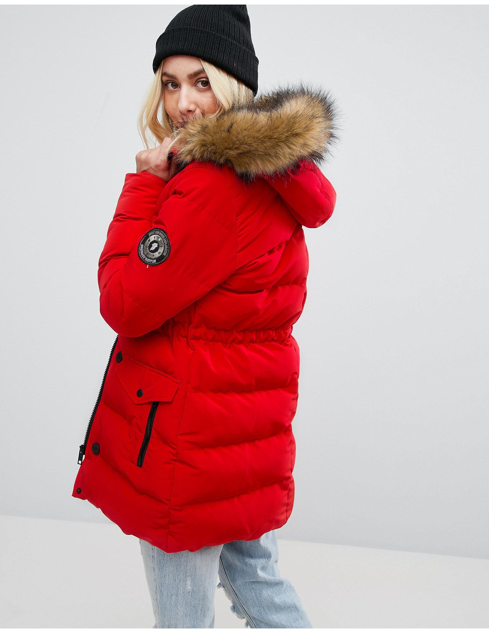 Brave Soul Whitehorse Padded Coat Store 