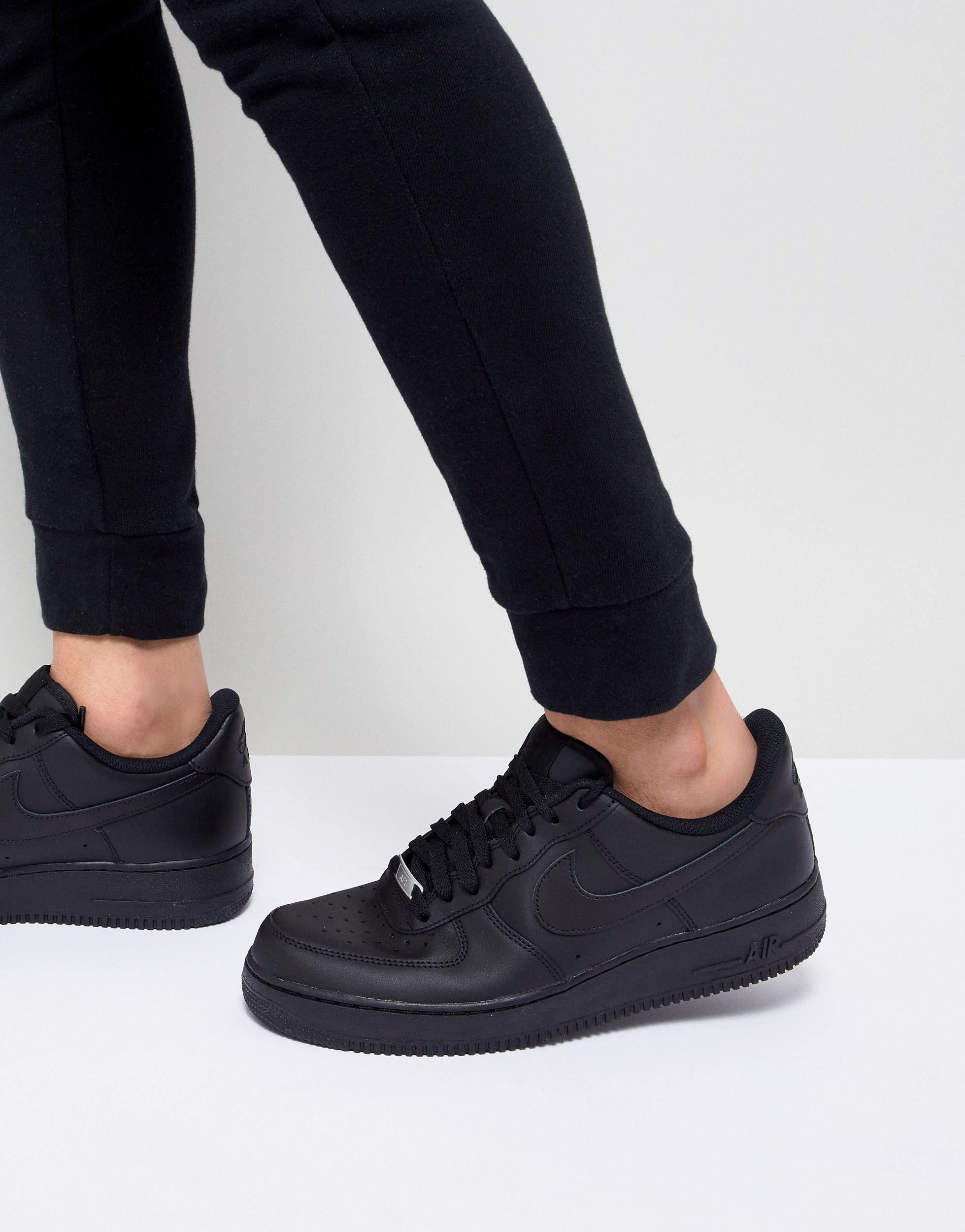black air force trainers