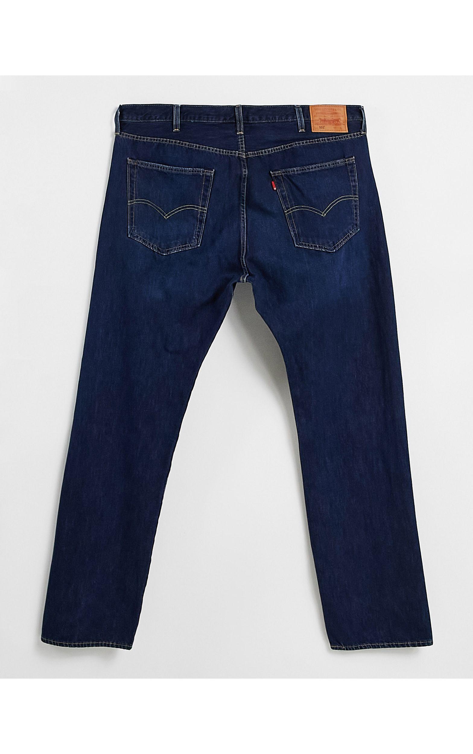 Levi's Denim Big \u0026 Tall - 501 Original - Regular-fit Jeans Met Knoopgulp in  het Blauw voor heren - Lyst