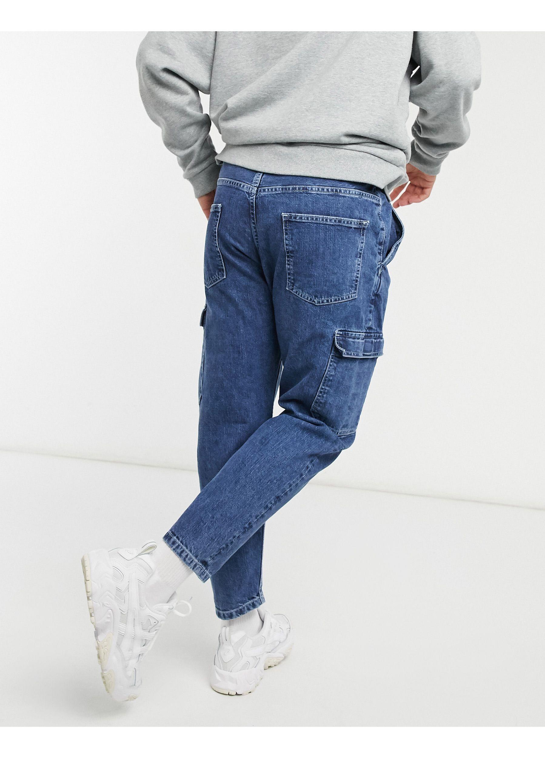 Pull&Bear Carpenter Jeans in Blue for Men | Lyst