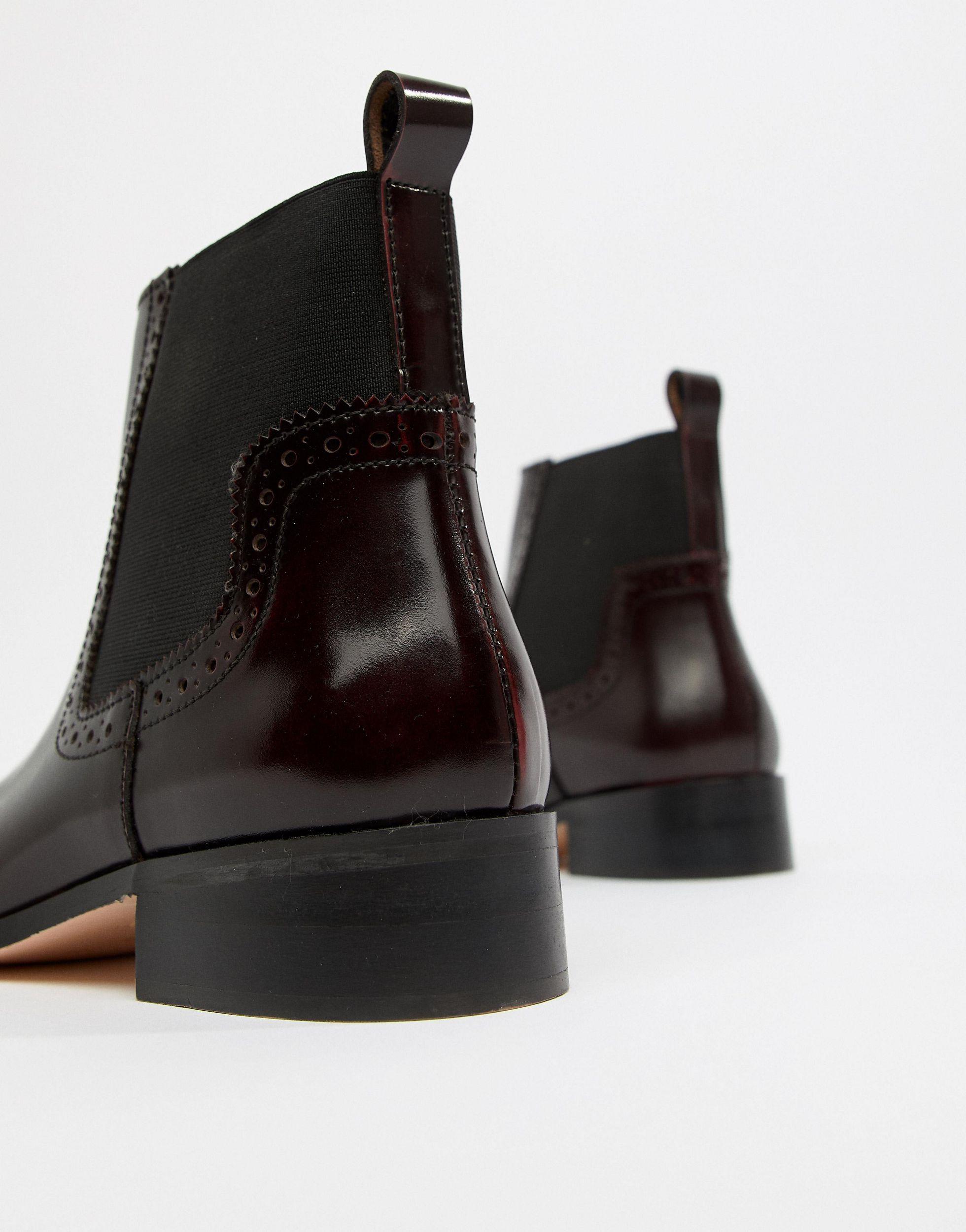 dune tyra leather chelsea boots
