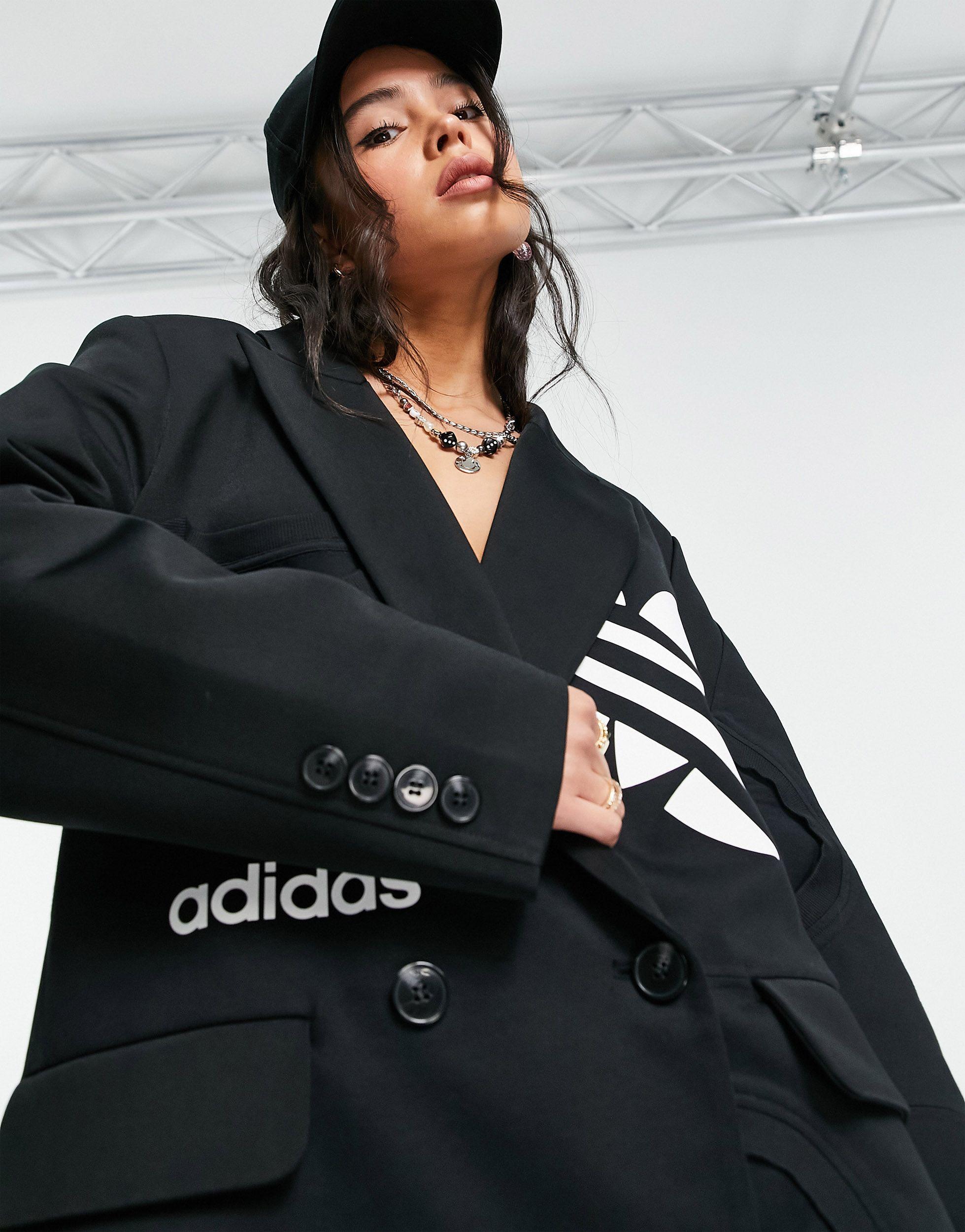 adidas Originals X Dry Clean Only - Oversized Blazer in het Zwart