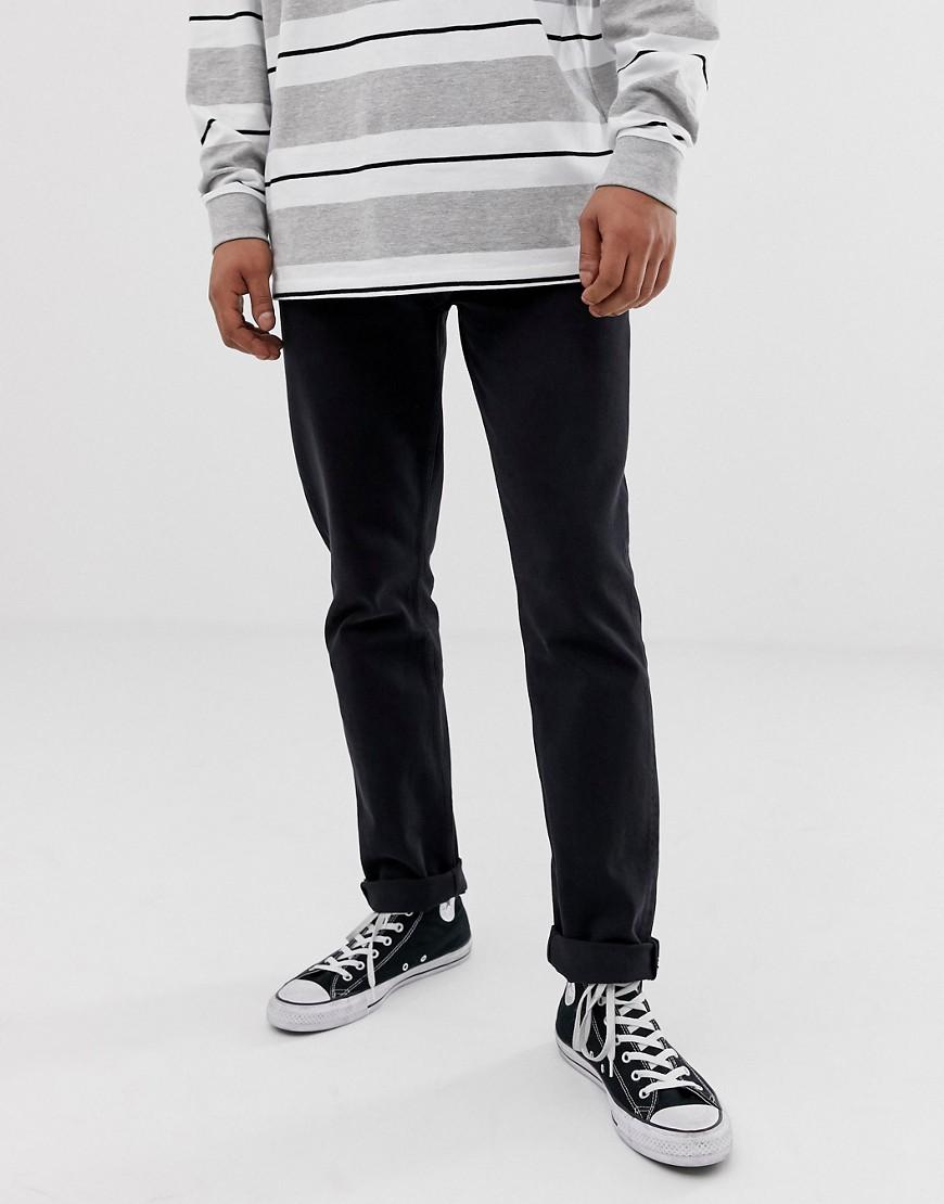 Weekday Alley Slim Jeans in Black for 
