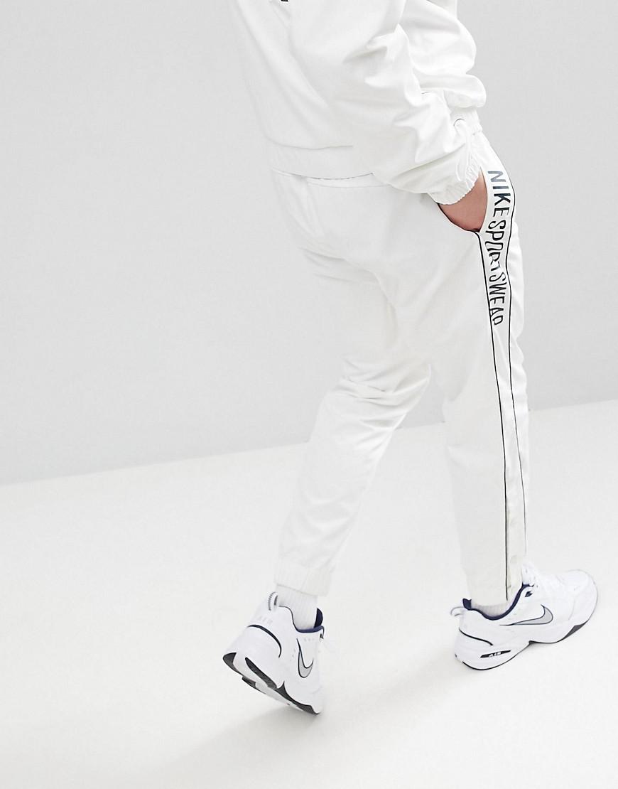 Pantalon de jogging boutons-pression Nike pour homme en coloris Blanc | Lyst