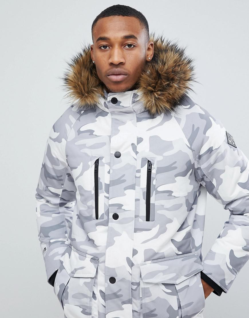 Hollister Padded Parka With Faux Fur 