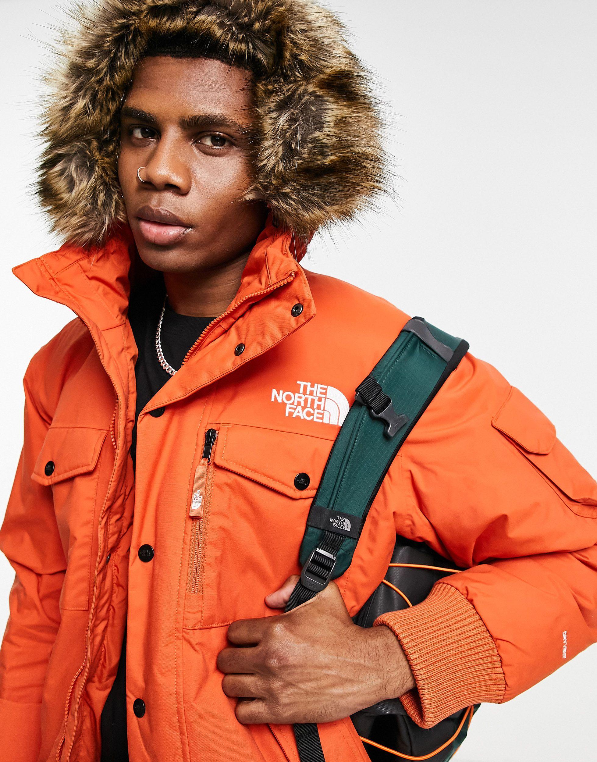 The North Face Gotham Jacket in Orange for Men | Lyst