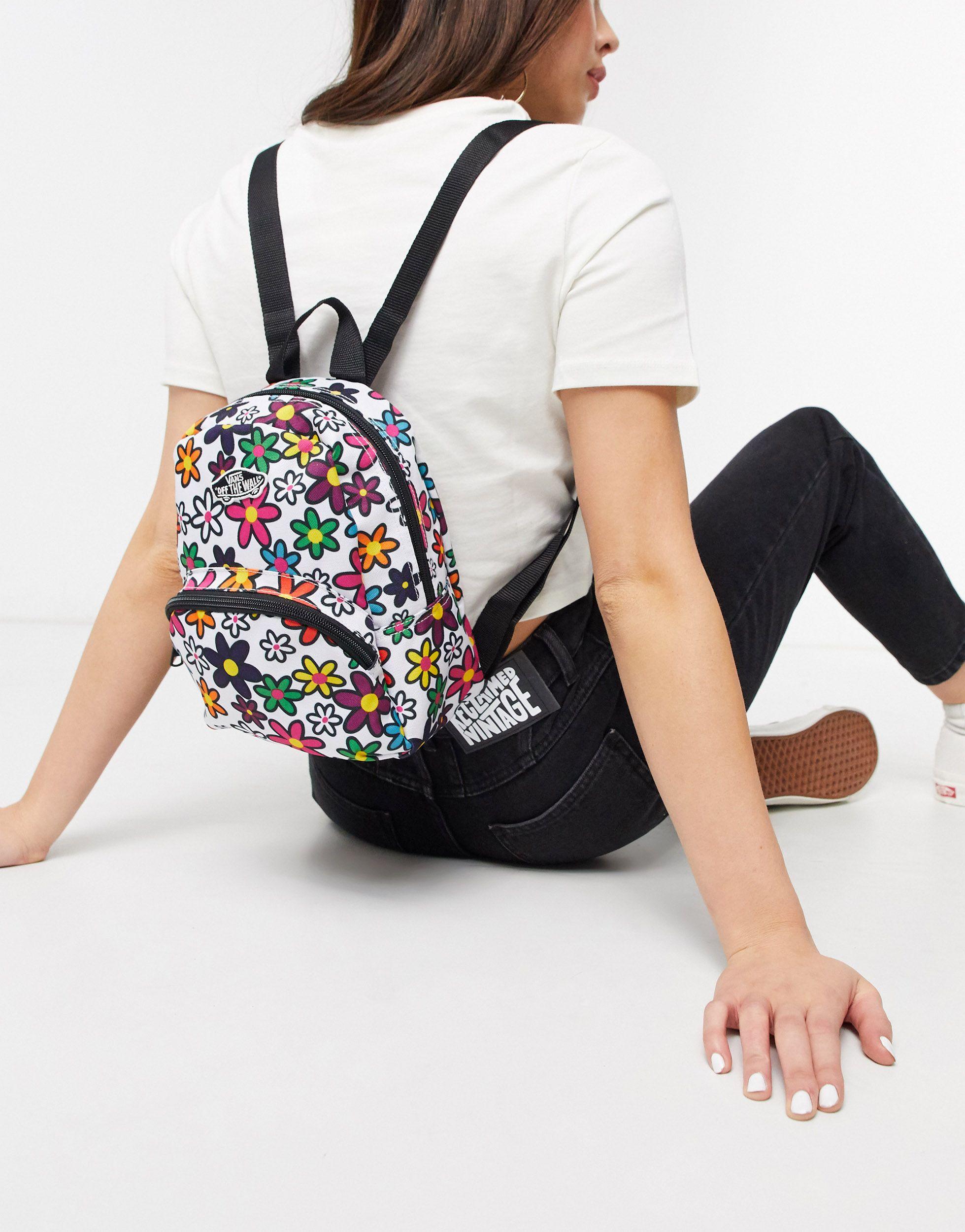 Vans Got This Floral Mini Backpack in White | Lyst