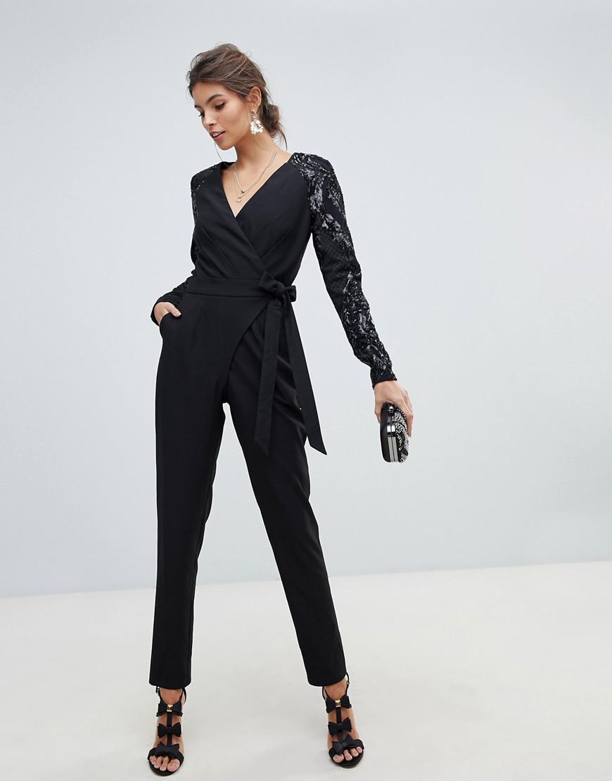 little mistress sequin jumpsuit