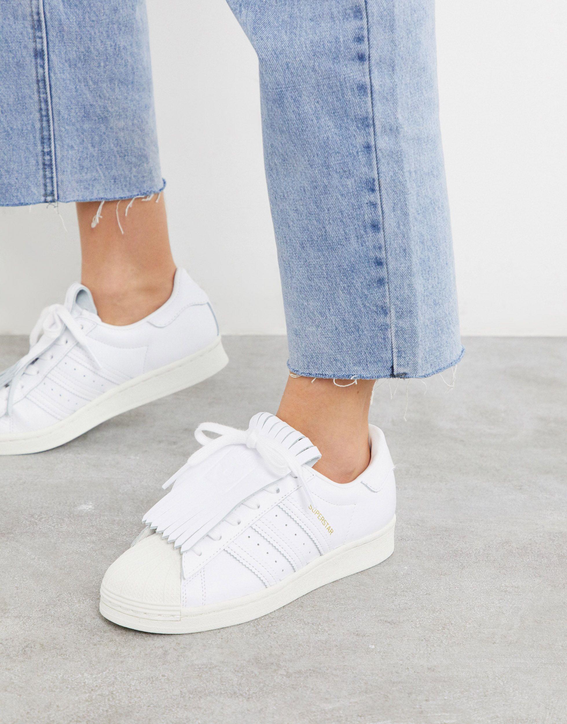 Superstar triple white - sneakers con frange di adidas Originals - 13% di  sconto | Lyst