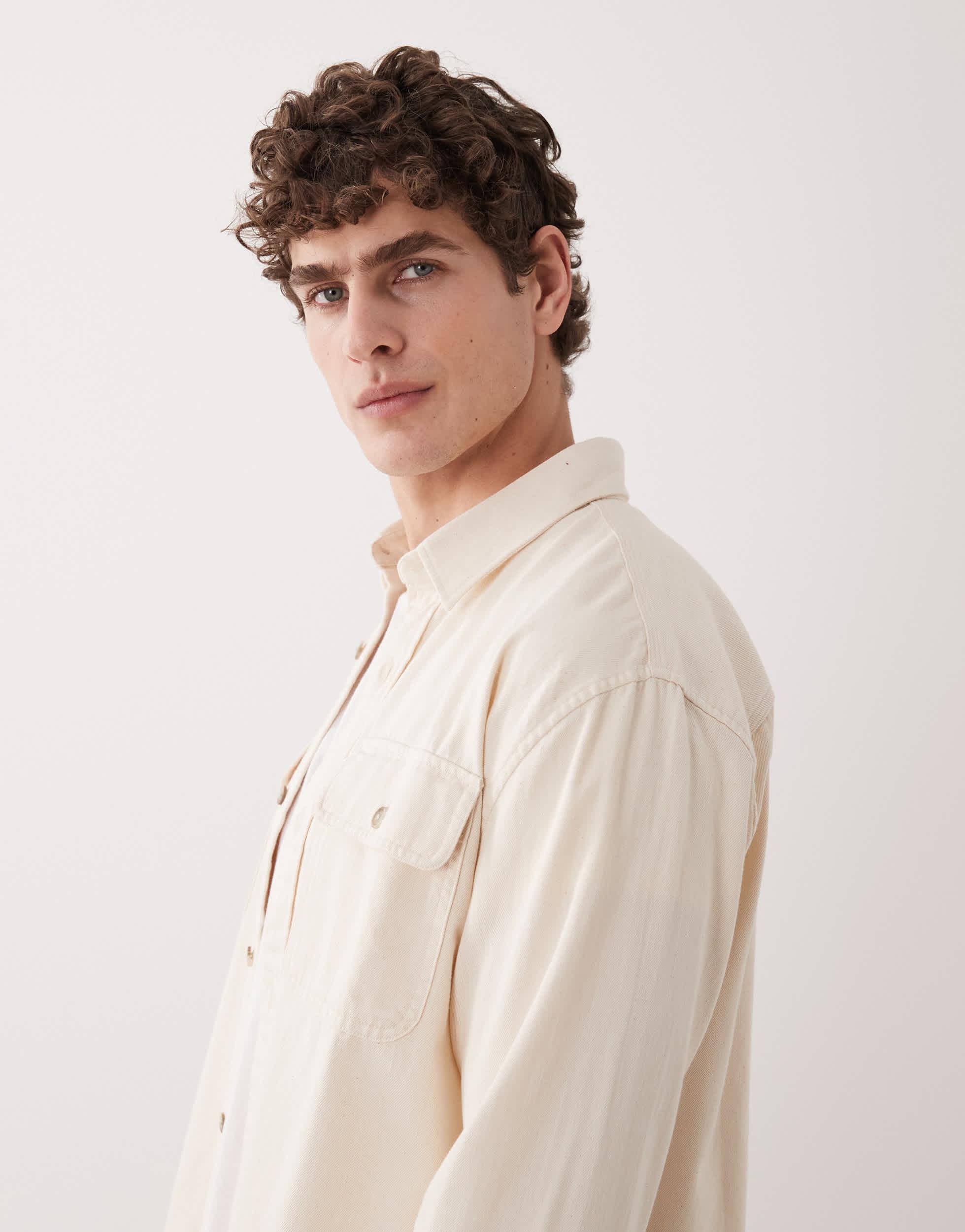 White Abercrombie & Fitch Shirts for Men | Lyst