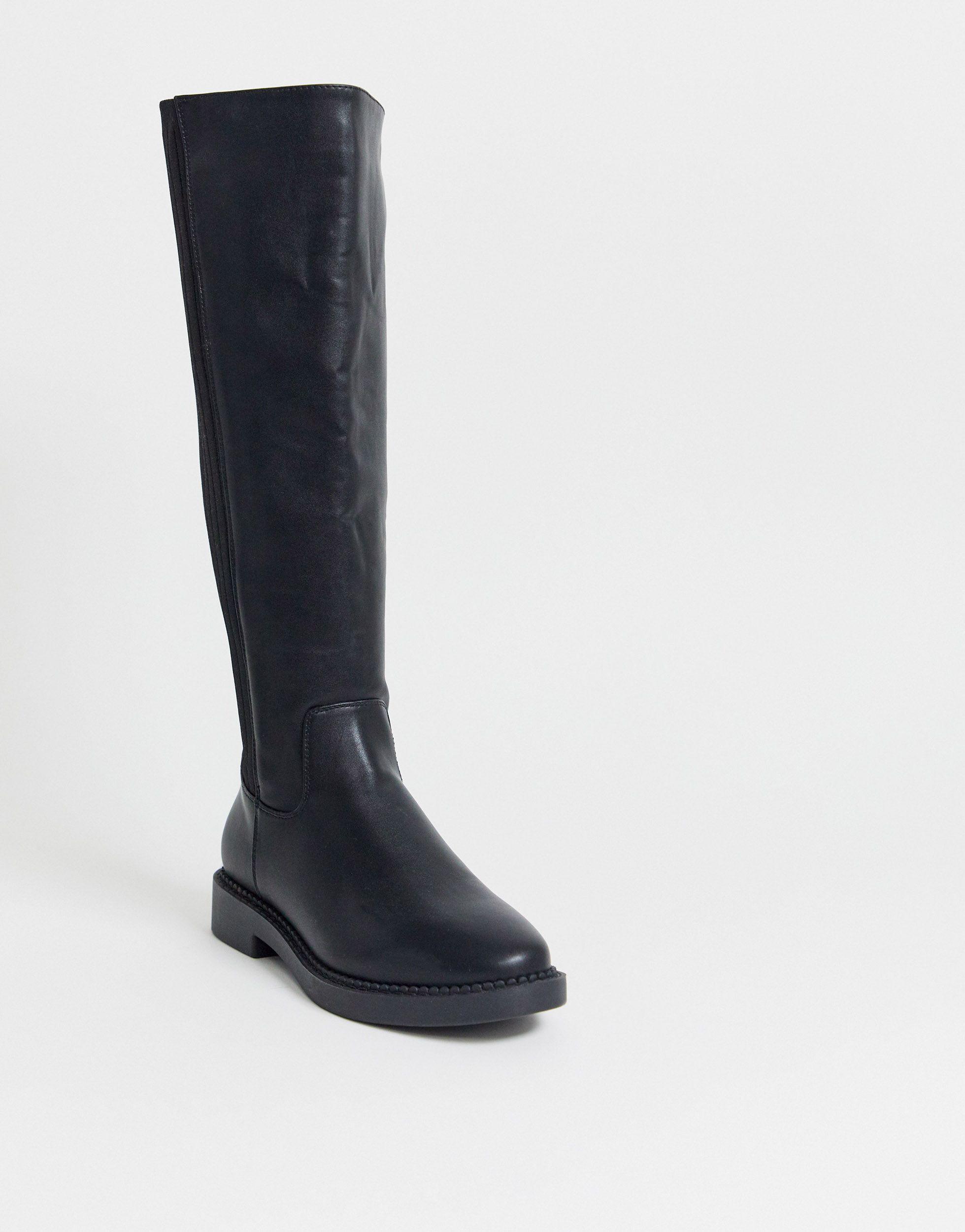 chunky knee high boots