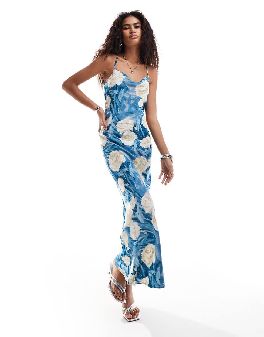emory park green dress Emory Park HALTER NECK MAXI DRESS WITH OPEN BACK – TheMogan main image 0