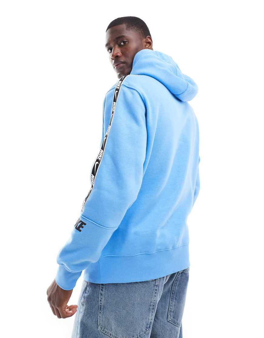 Nike Repeat Logo Hoodie in Blue for Men Lyst UK