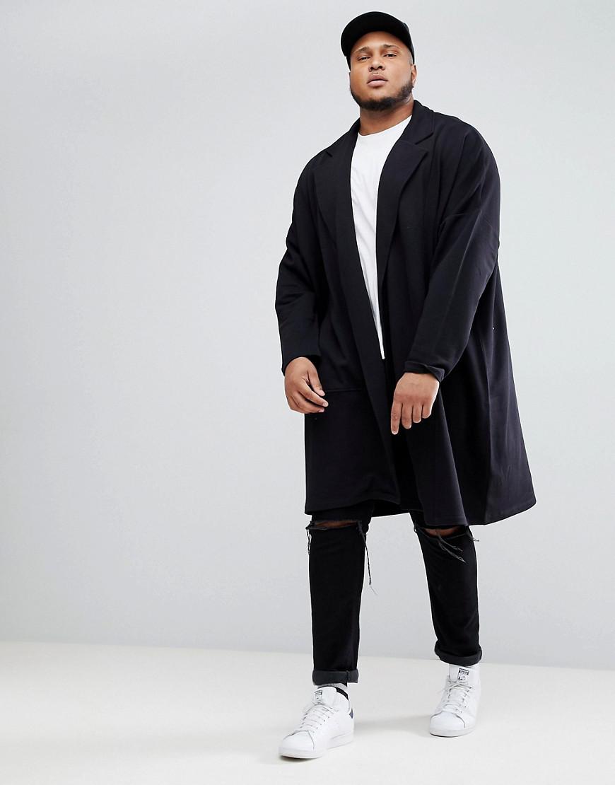 Lyst Asos Plus Extreme Oversized Super Longline Jersey Duster Jacket