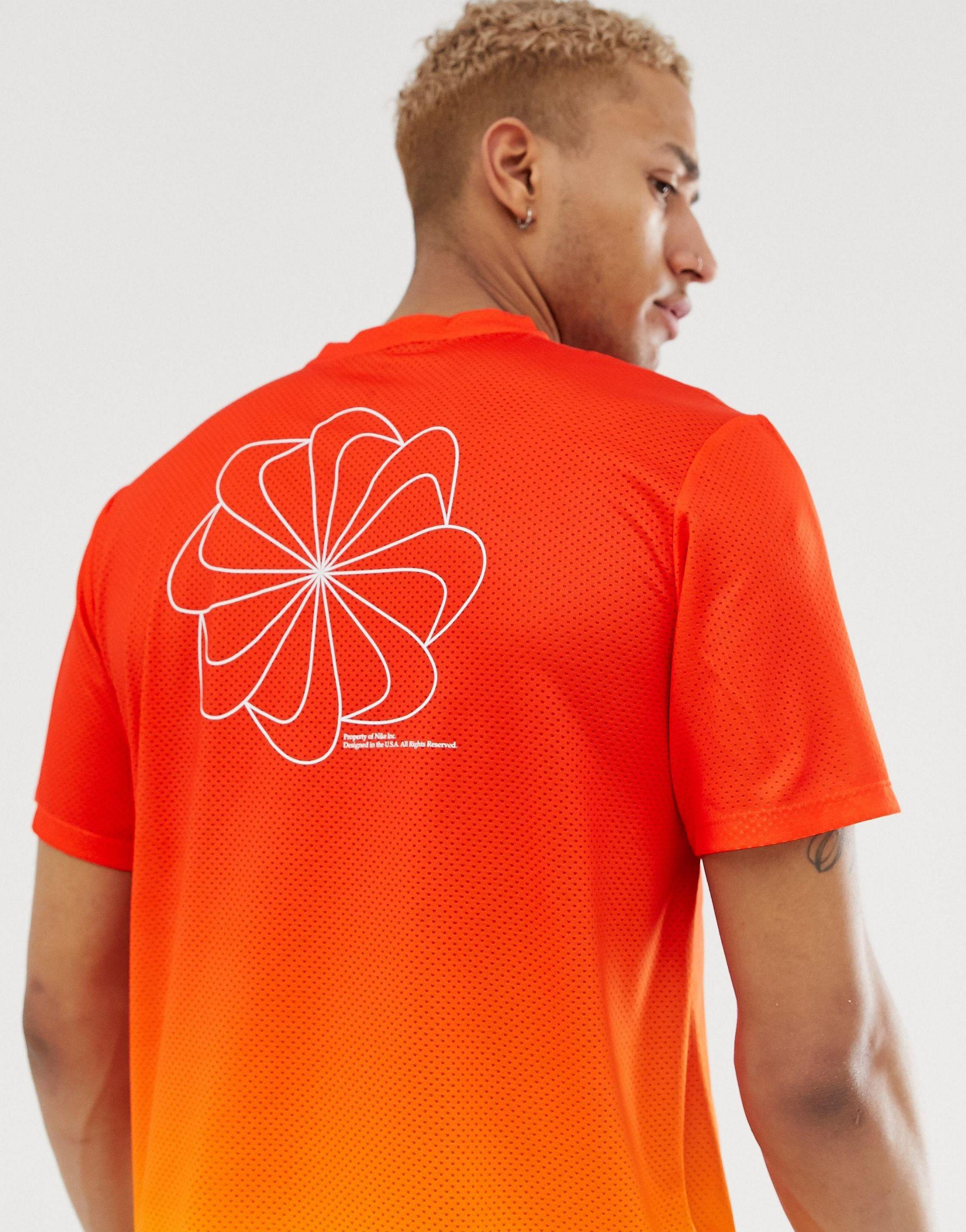Camiseta en naranja degradé Dry Miler Nike de hombre de color Naranja | Lyst