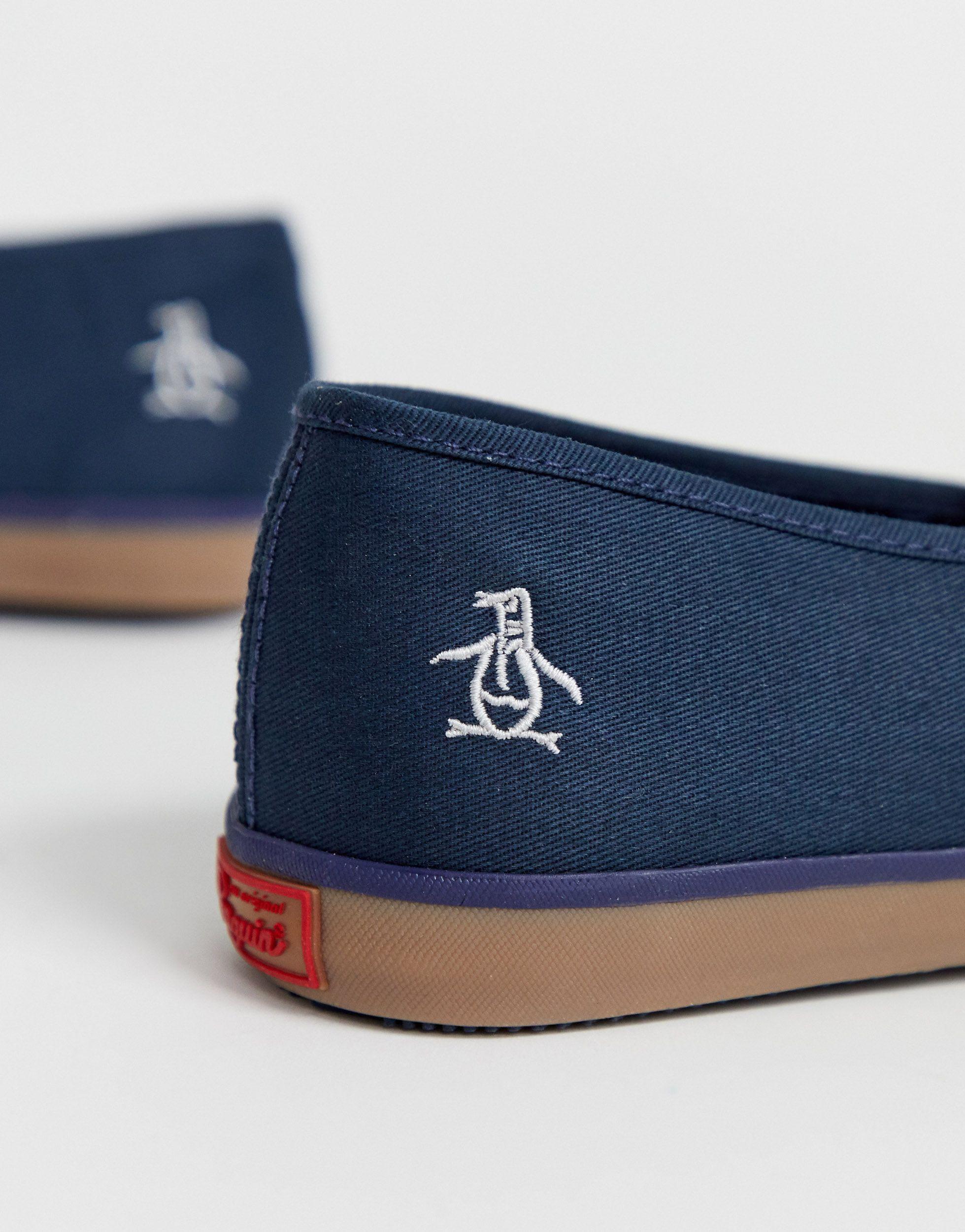 Original Penguin Canvas Plimsoll in Blue for Men Lyst UK