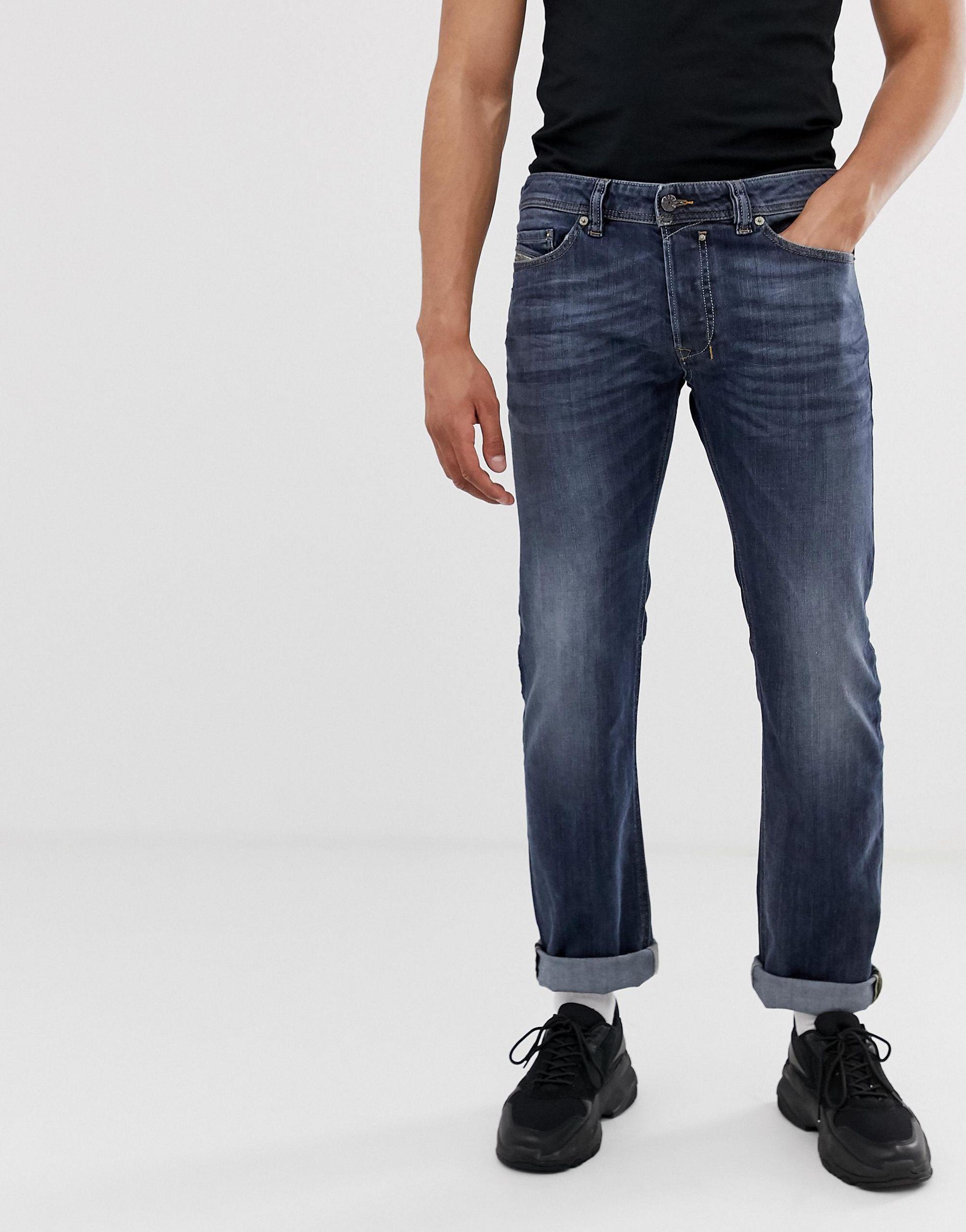 DIESEL Safado - Rechte Jeans in het Grijs voor heren | Lyst NL