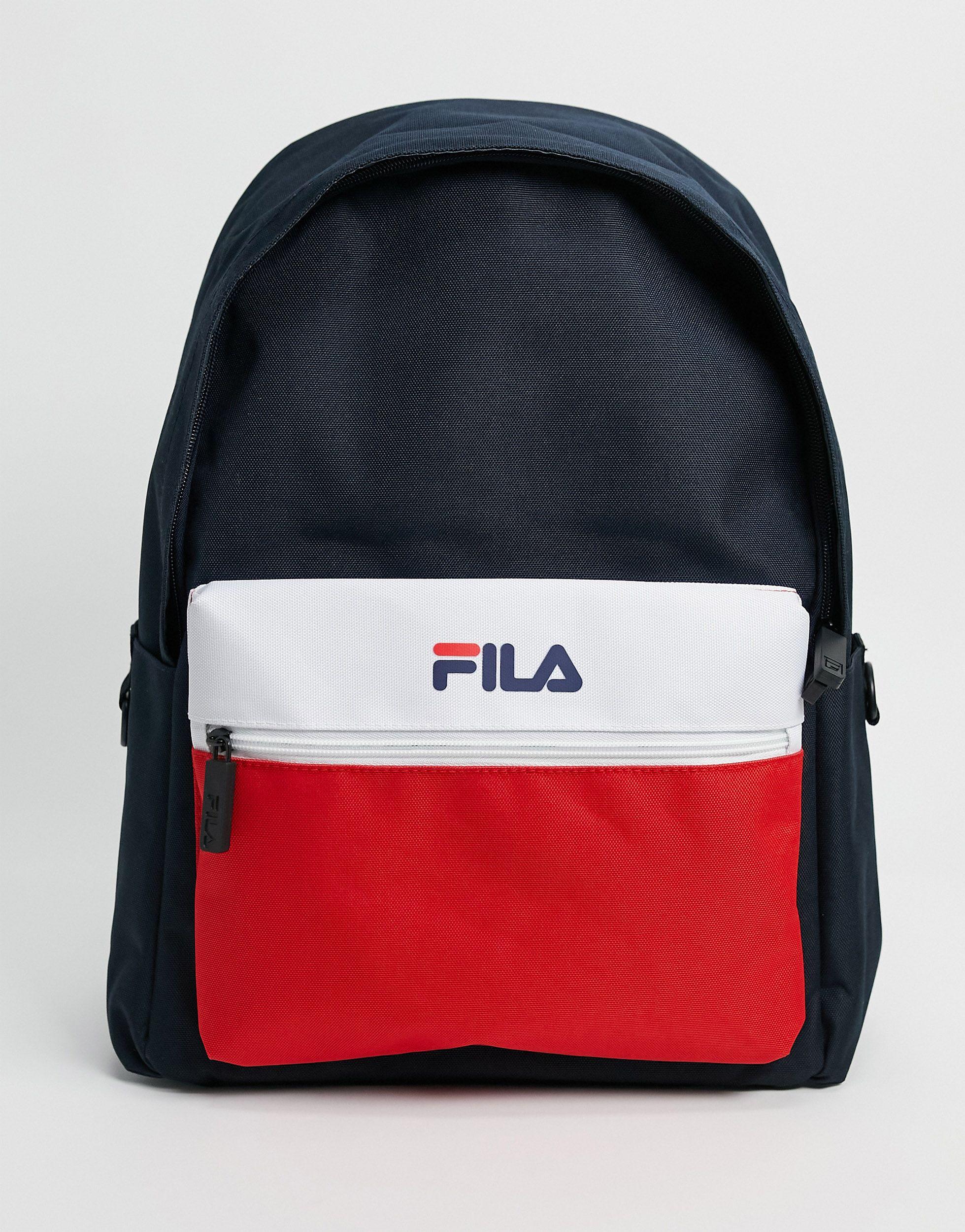white fila backpack
