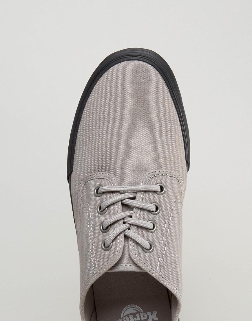 Dr. Martens Pressler Canvas Sneakers in Gray for Men | Lyst